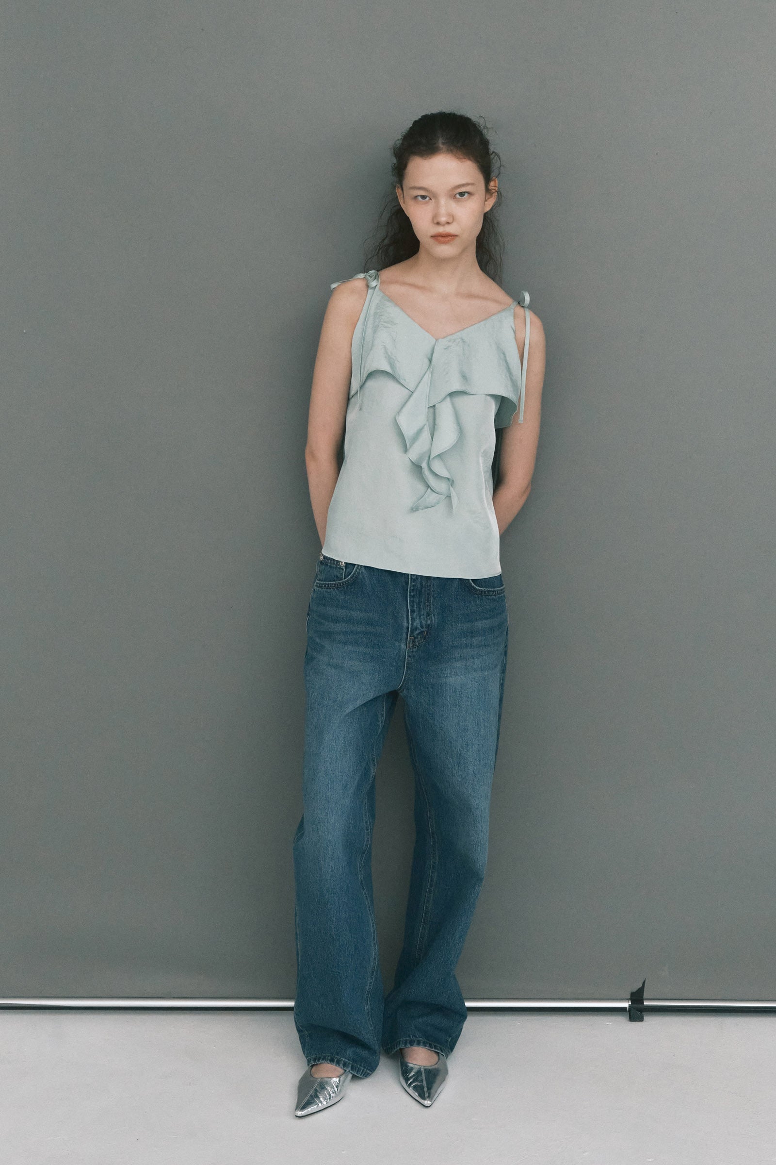 BLUE WASHED SEMI WIDE JEANS_BLUE