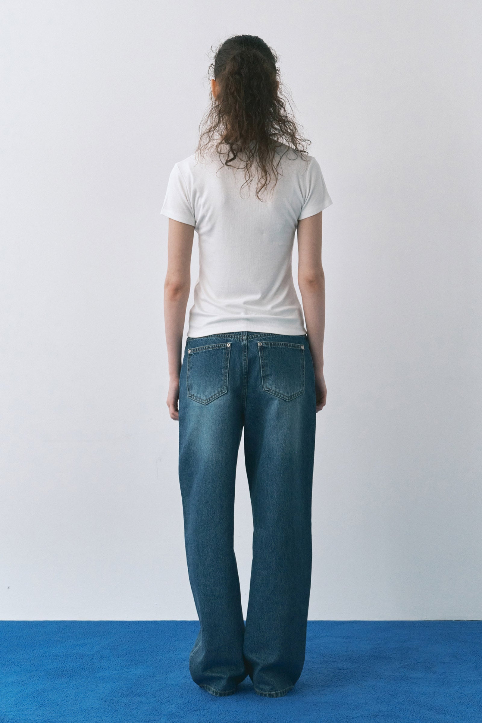 BLUE WASHED SEMI WIDE JEANS_BLUE