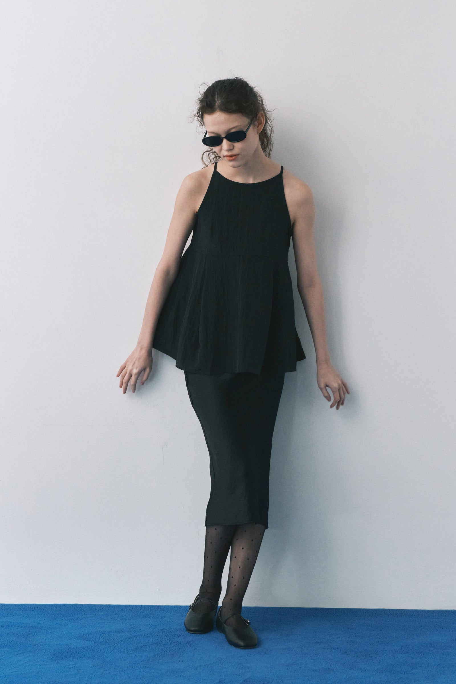 CHIFFON BOHEMIAN MAXY DRESS_ NOIR
