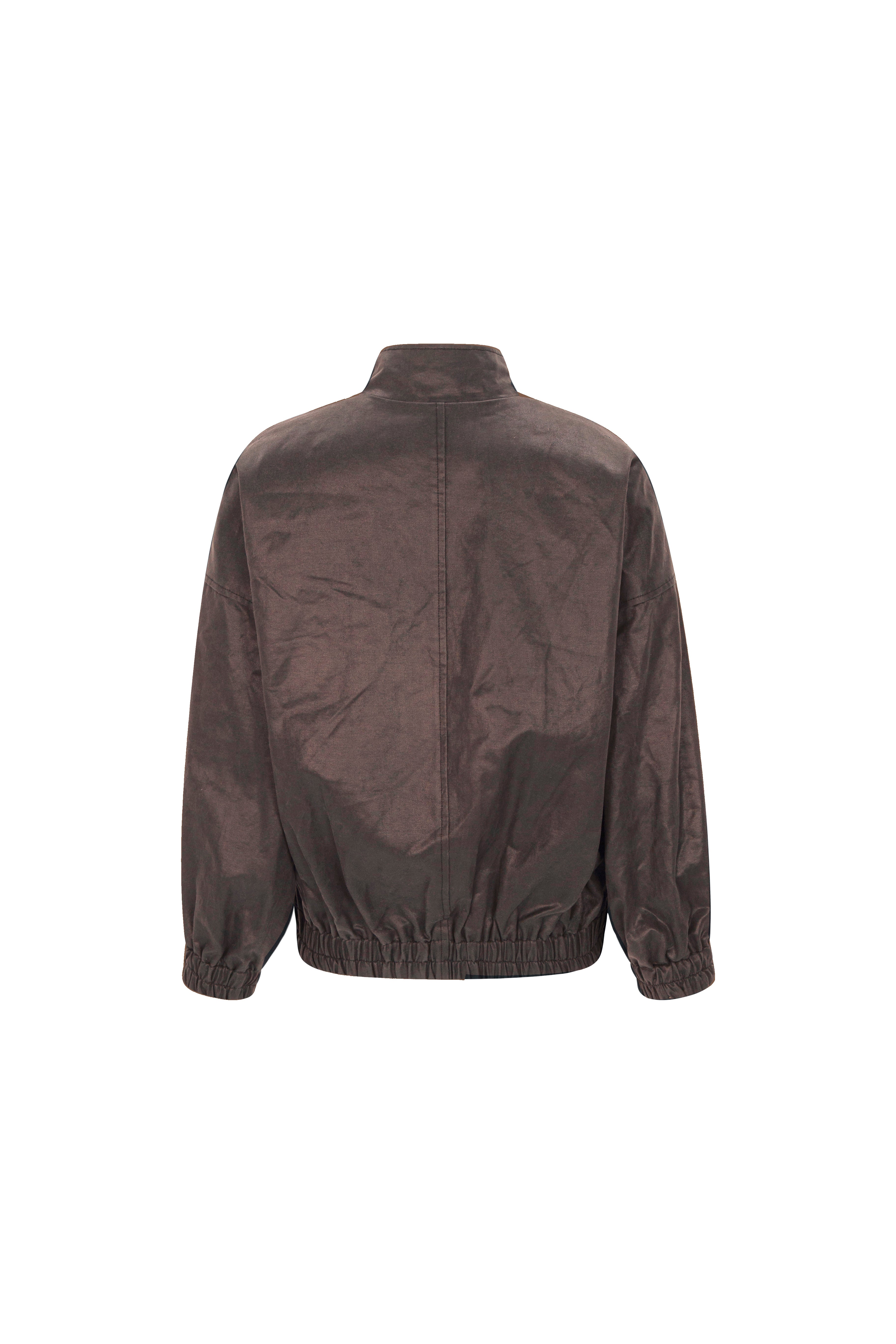 VESTE EN CUIR VINTAGE_MARRON