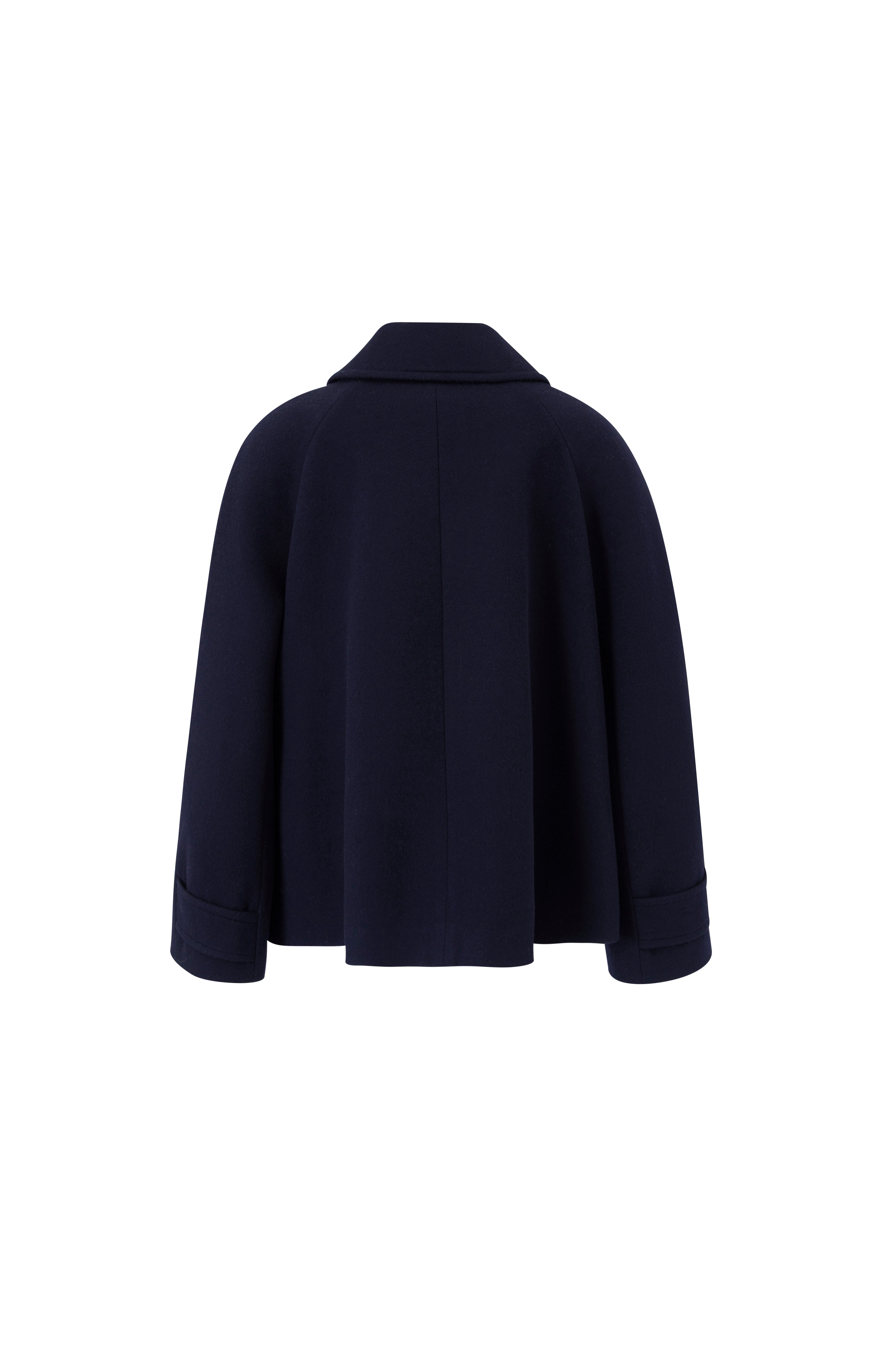 SCARF COAT_NAVY