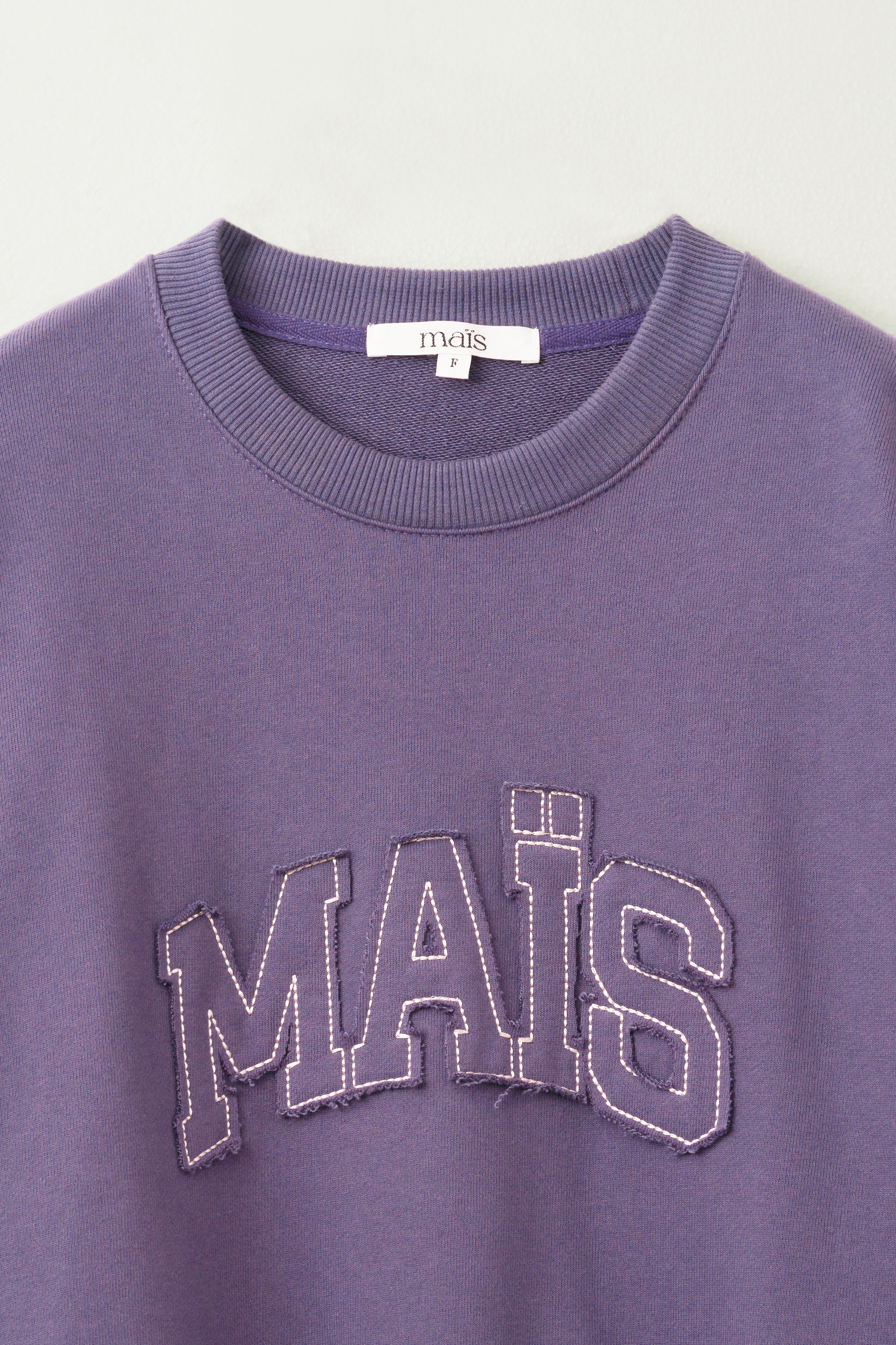 APPLIQUE LOGO SWEATSHIRT_PURPLE