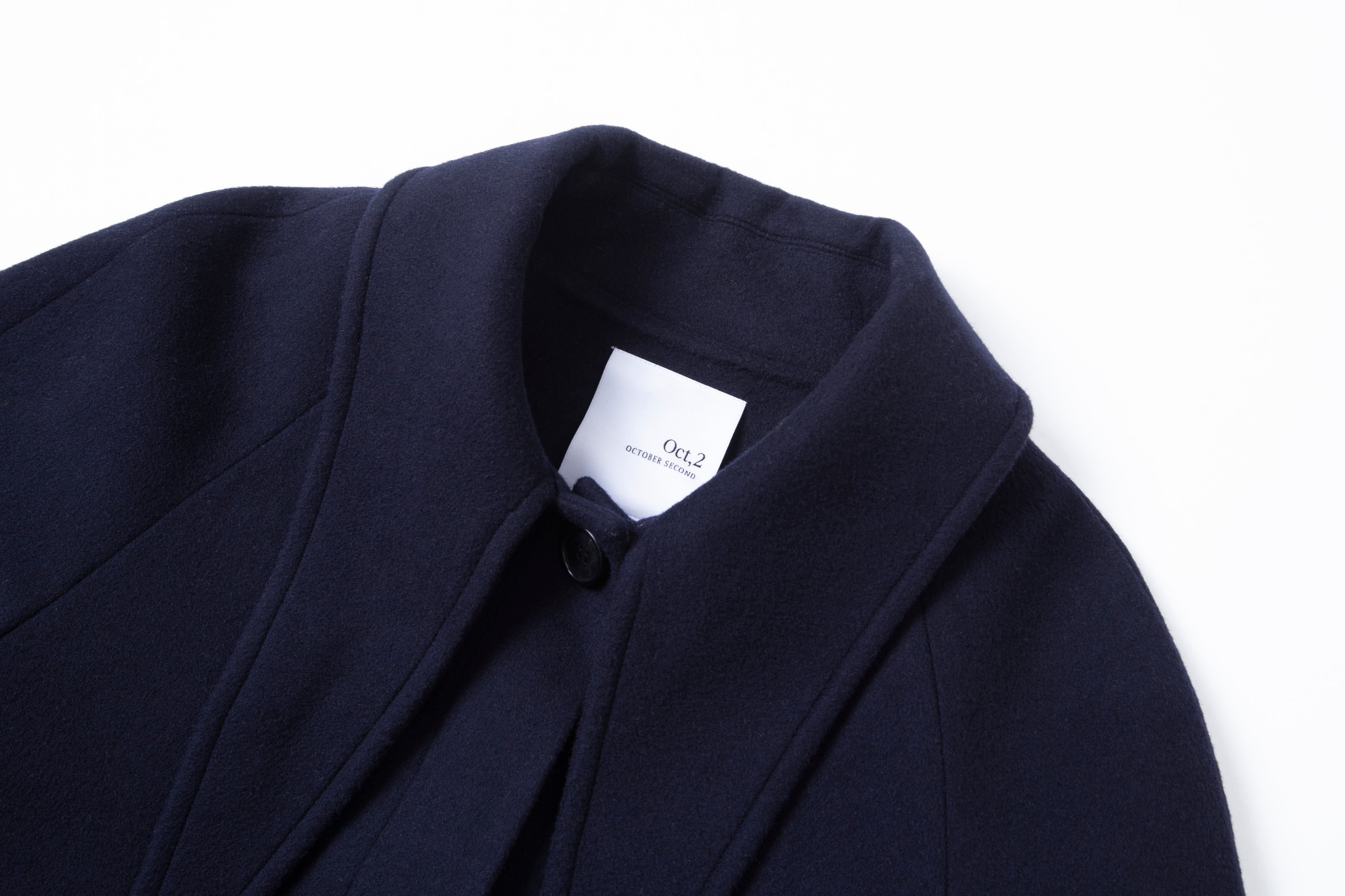 SCARF COAT_NAVY