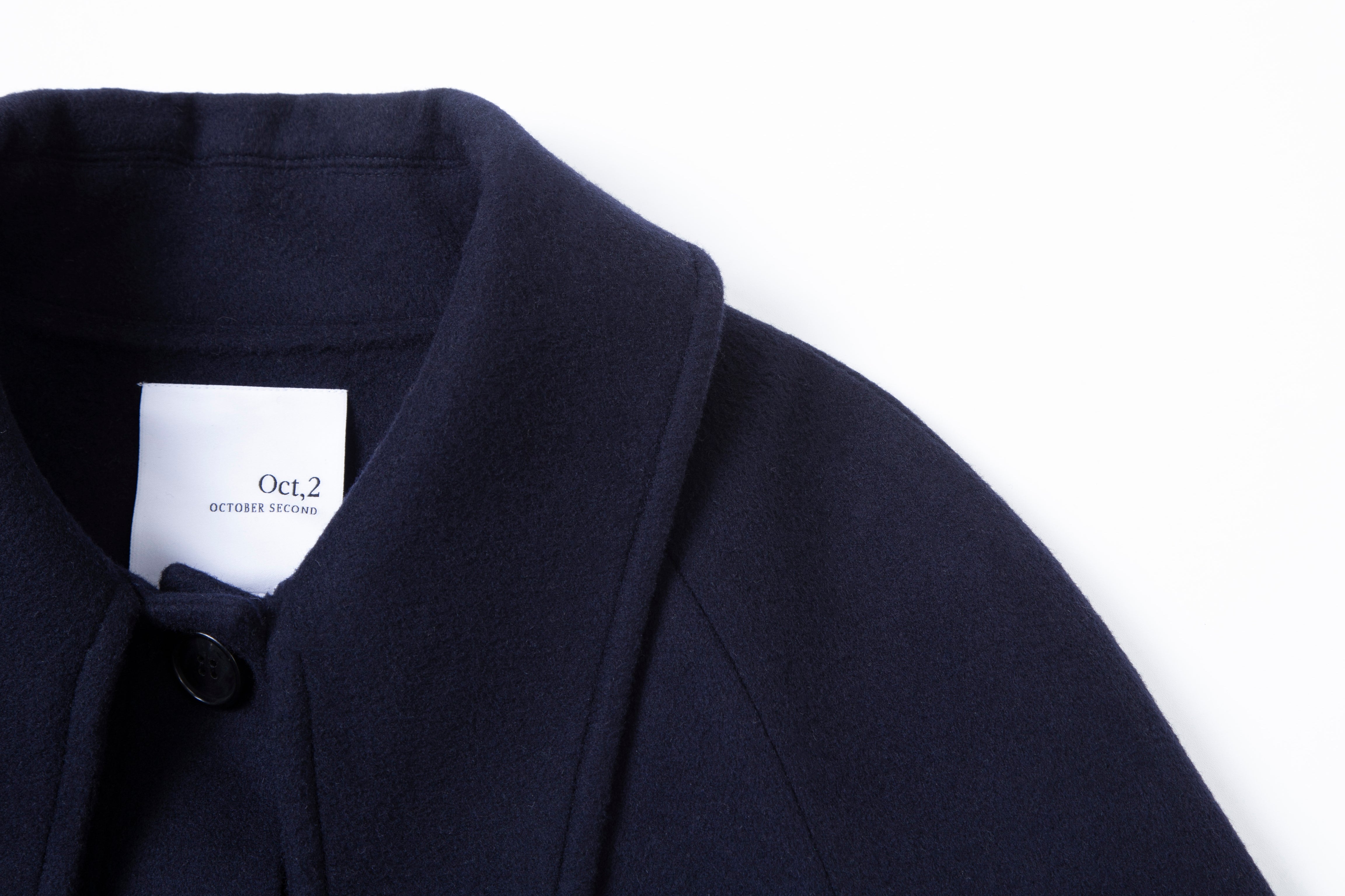 SCARF COAT_NAVY