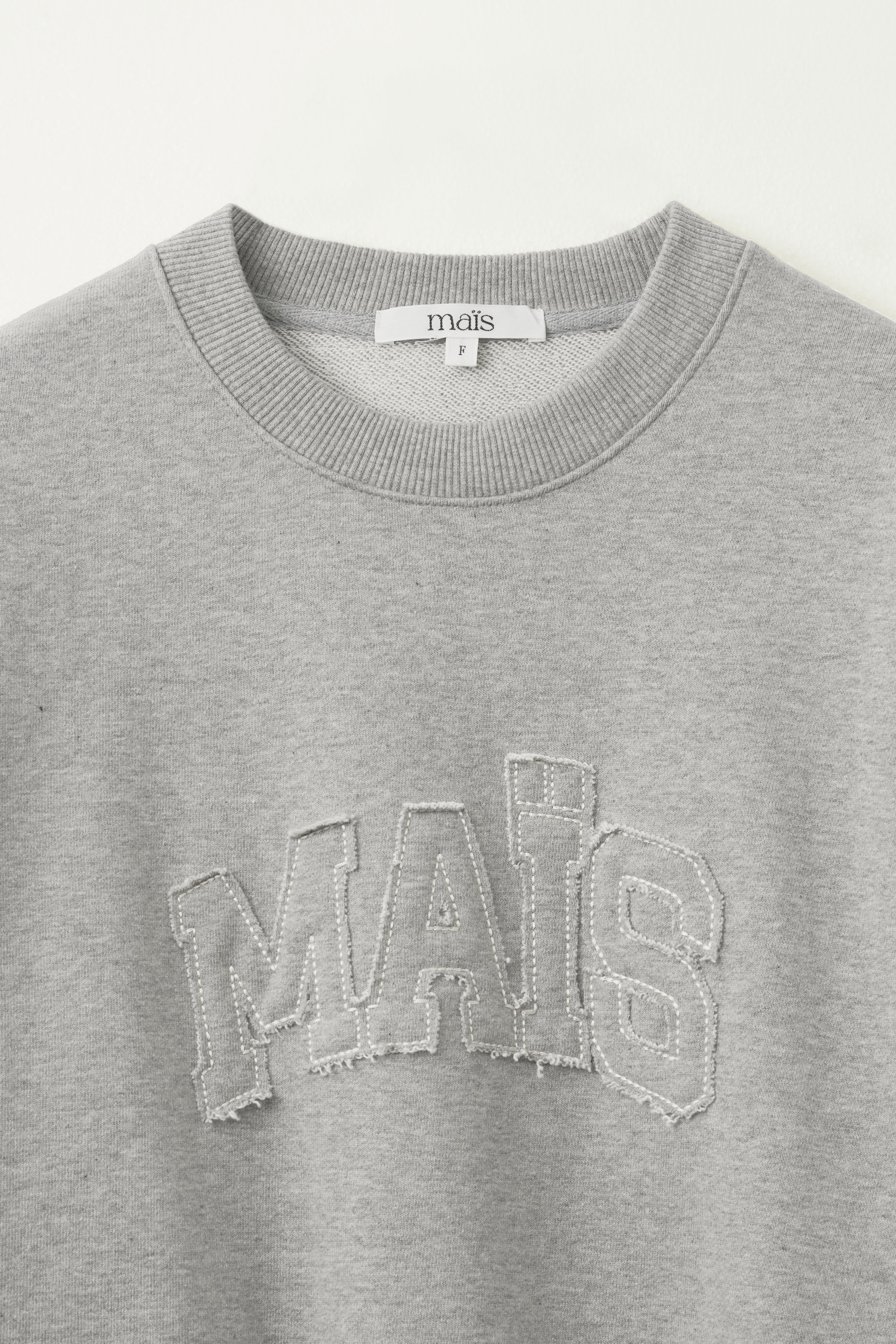 APPLIQUE LOGO SWEATSHIRT_GRAY