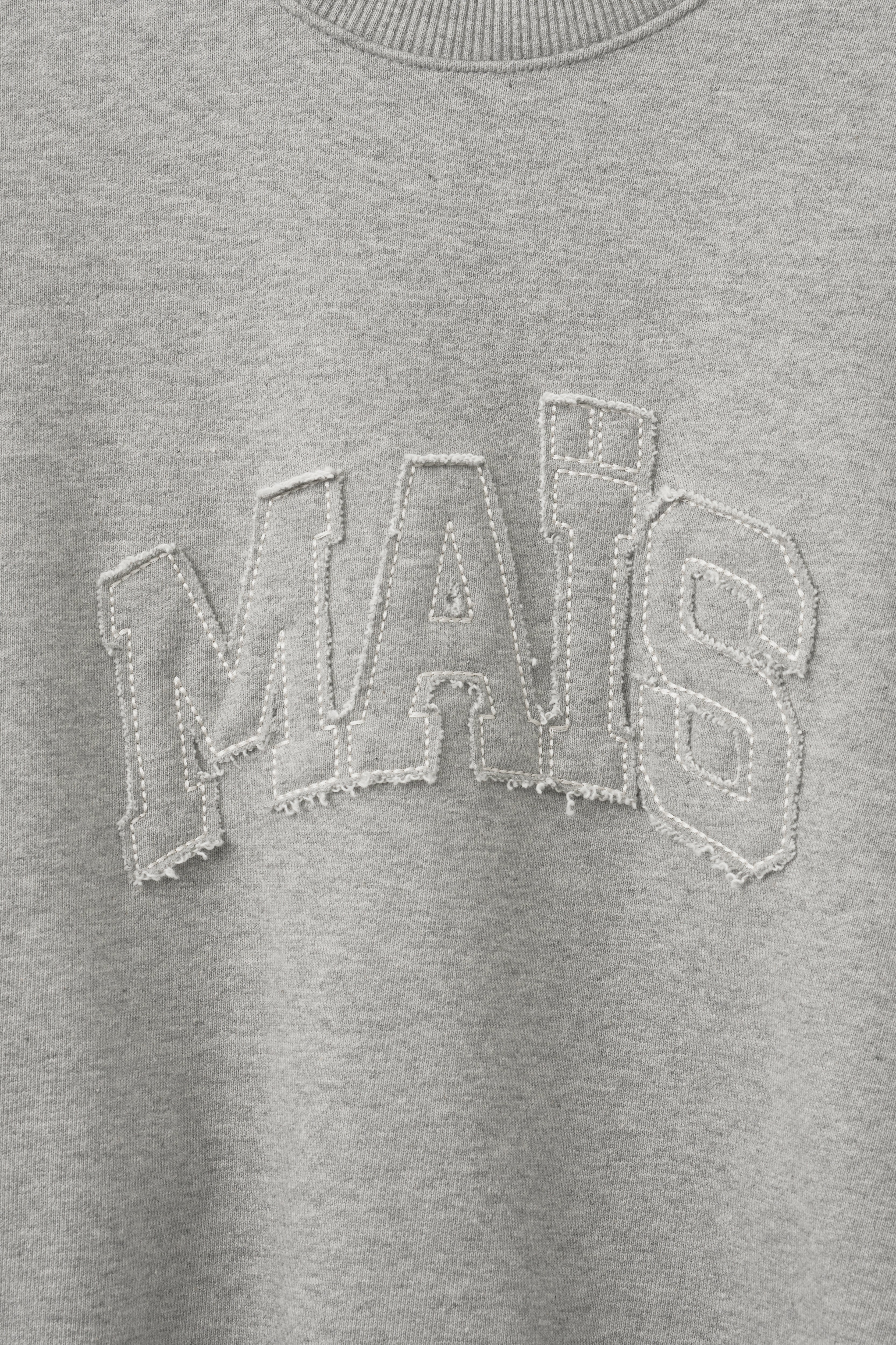 APPLIQUE LOGO SWEATSHIRT_GRAY