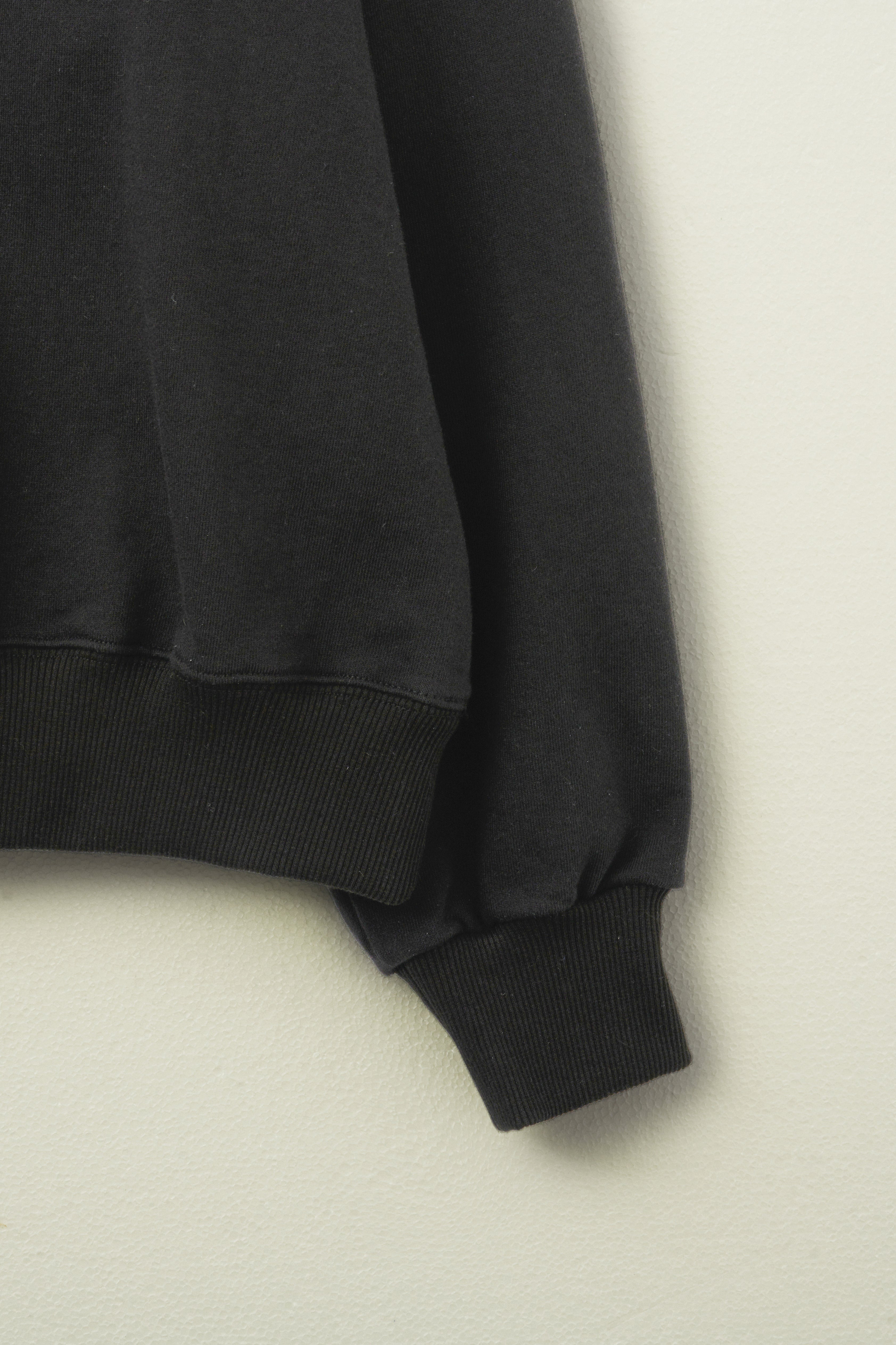 APPLIQUE LOGO SWEATSHIRT_BLACK