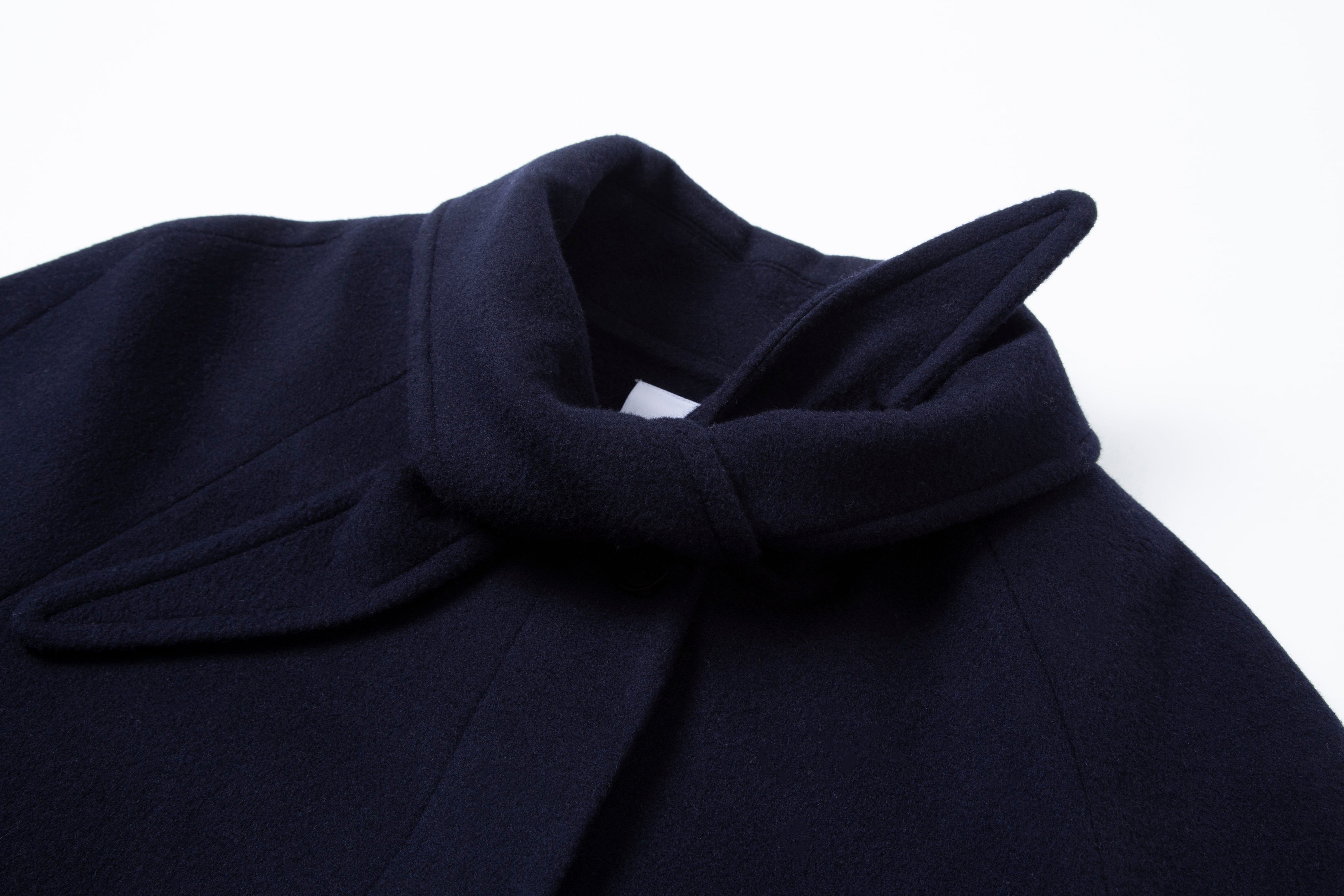 SCARF COAT_NAVY