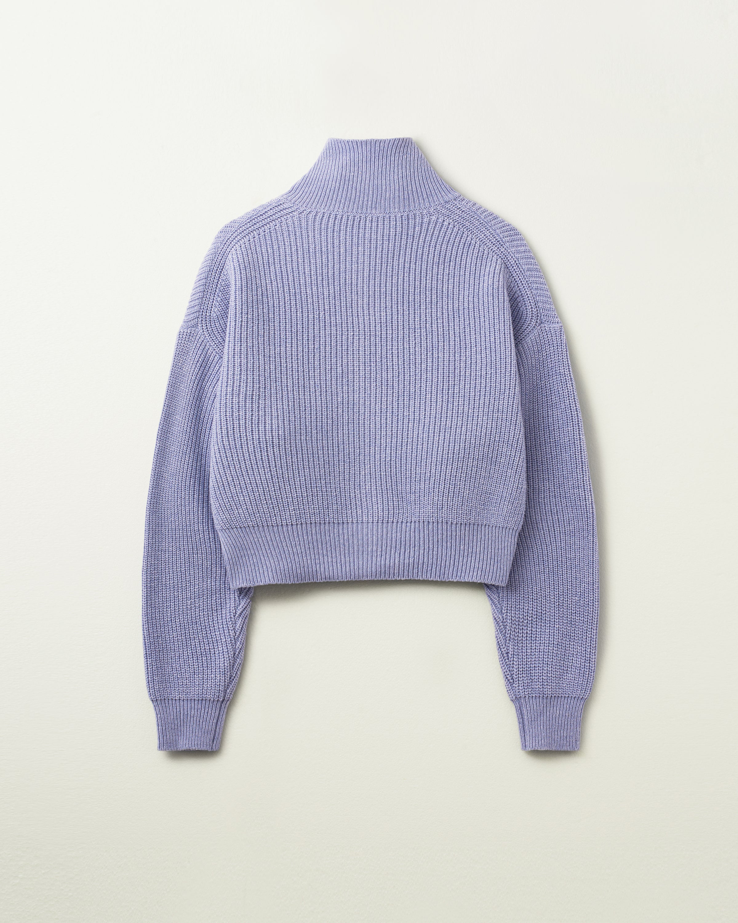 GILET EN MAILLE À DOUBLE ZIP_LAVANDE