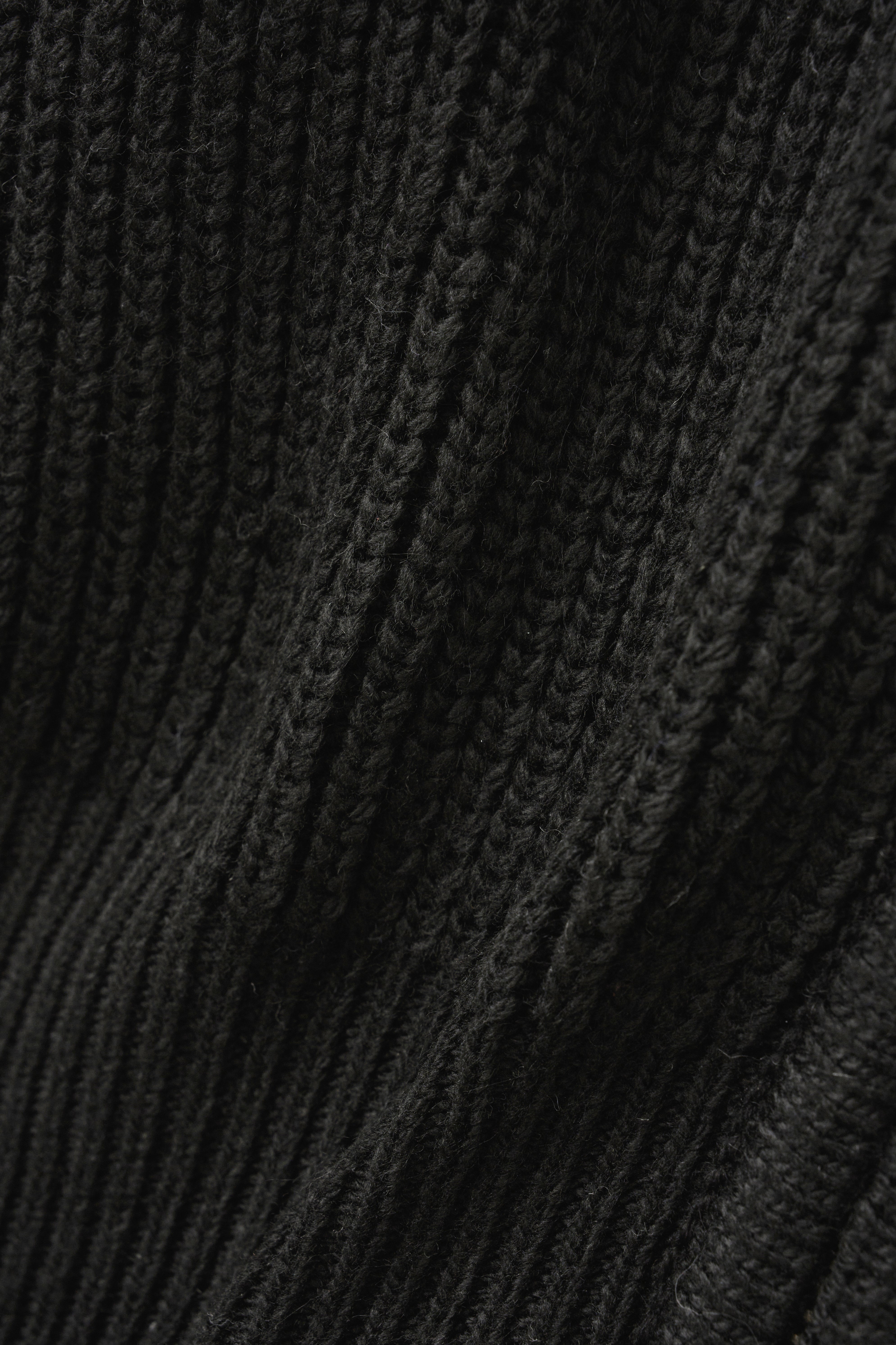TWO WAY KNIT ZIP-UP CARDIGAN_BLACK
