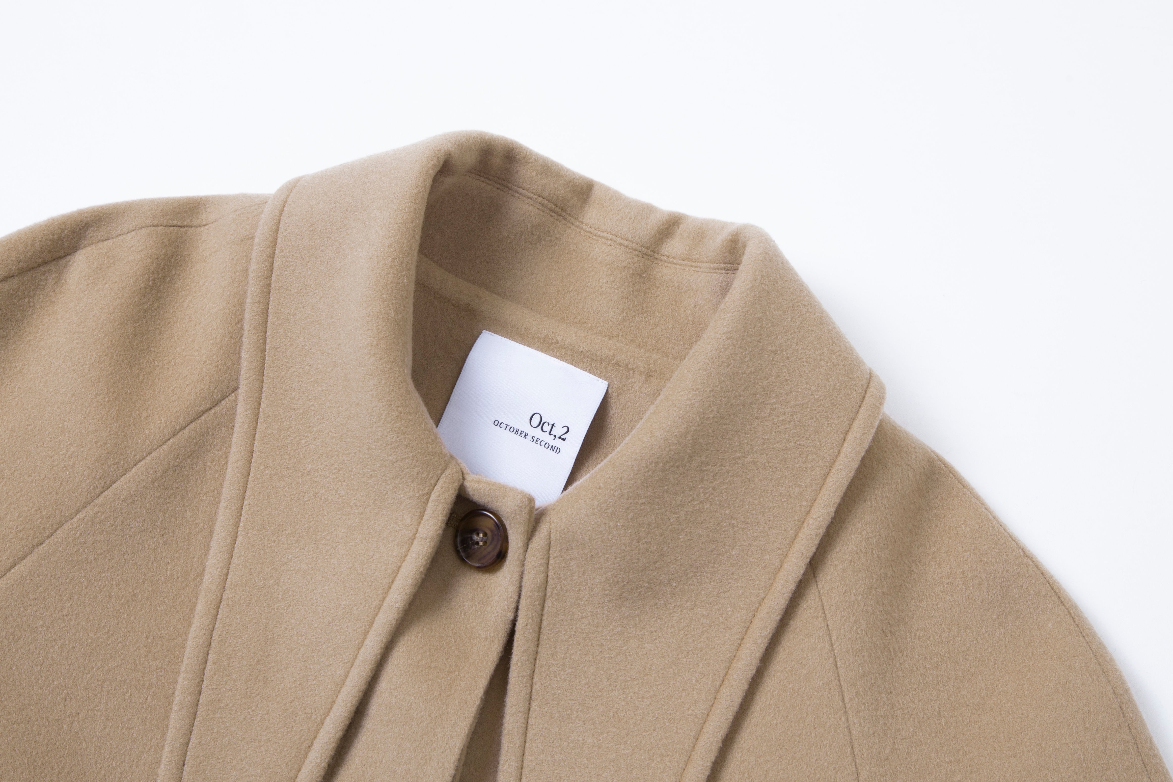 SCARF COAT_BEIGE