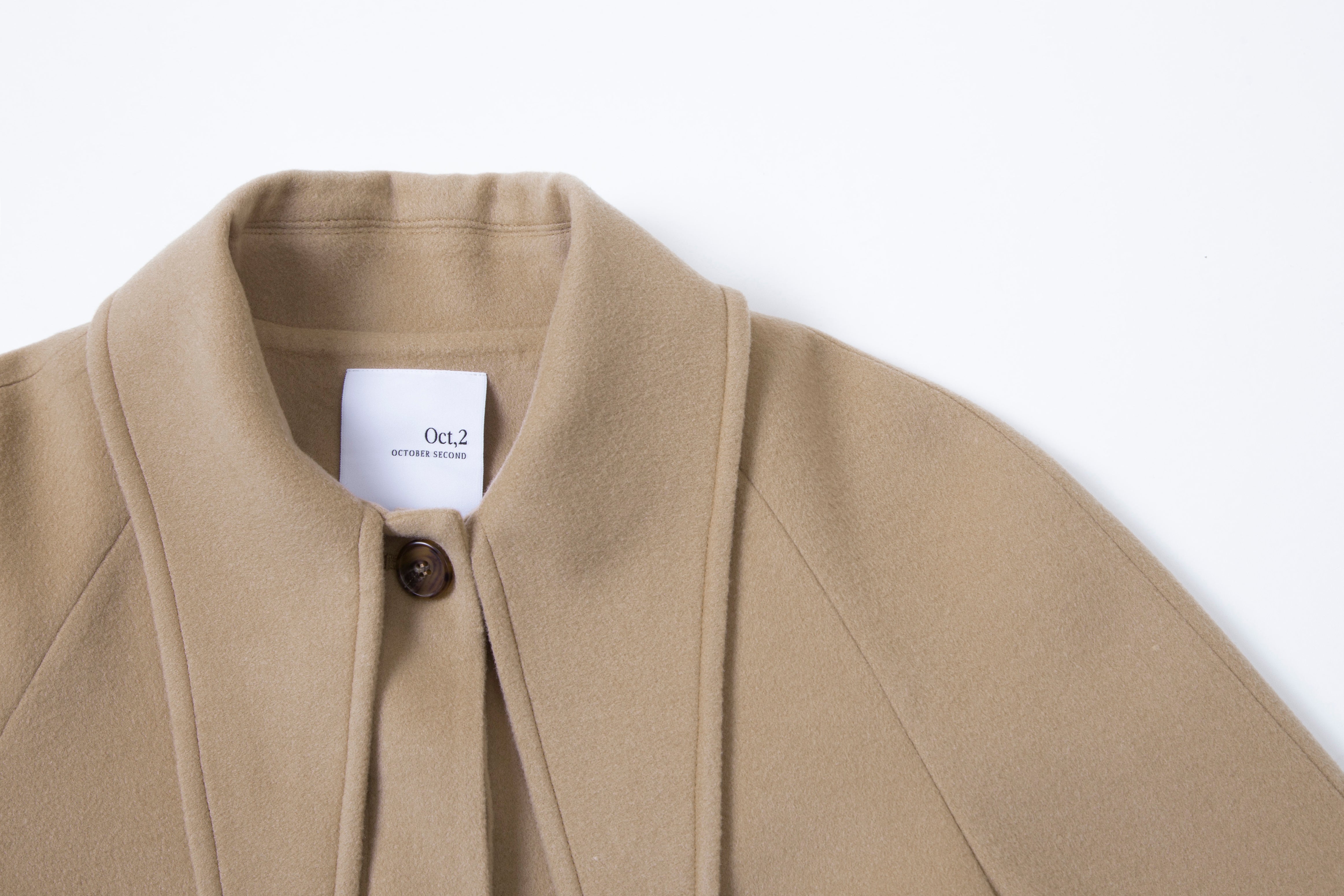 SCARF COAT_BEIGE