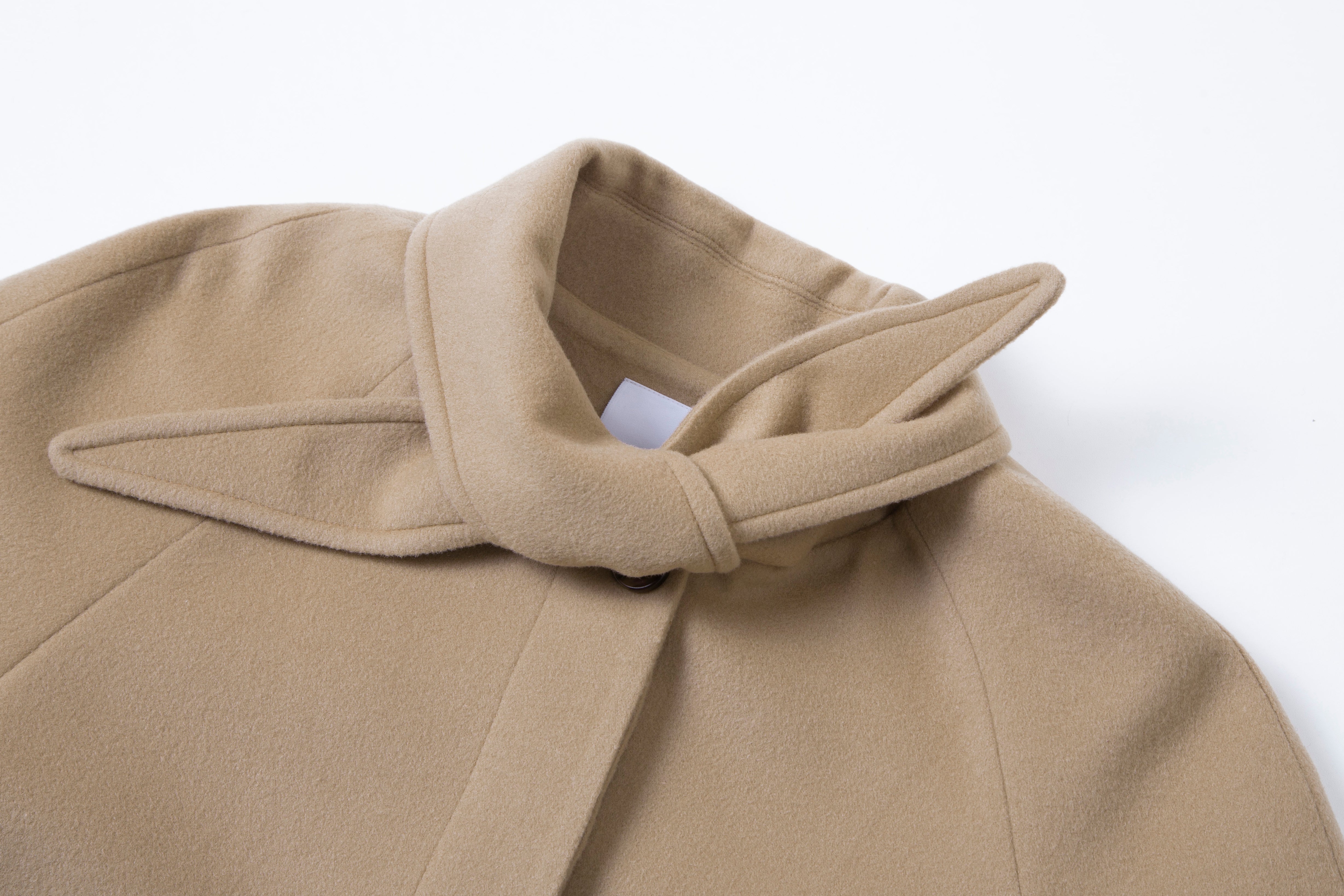 SCARF COAT_BEIGE