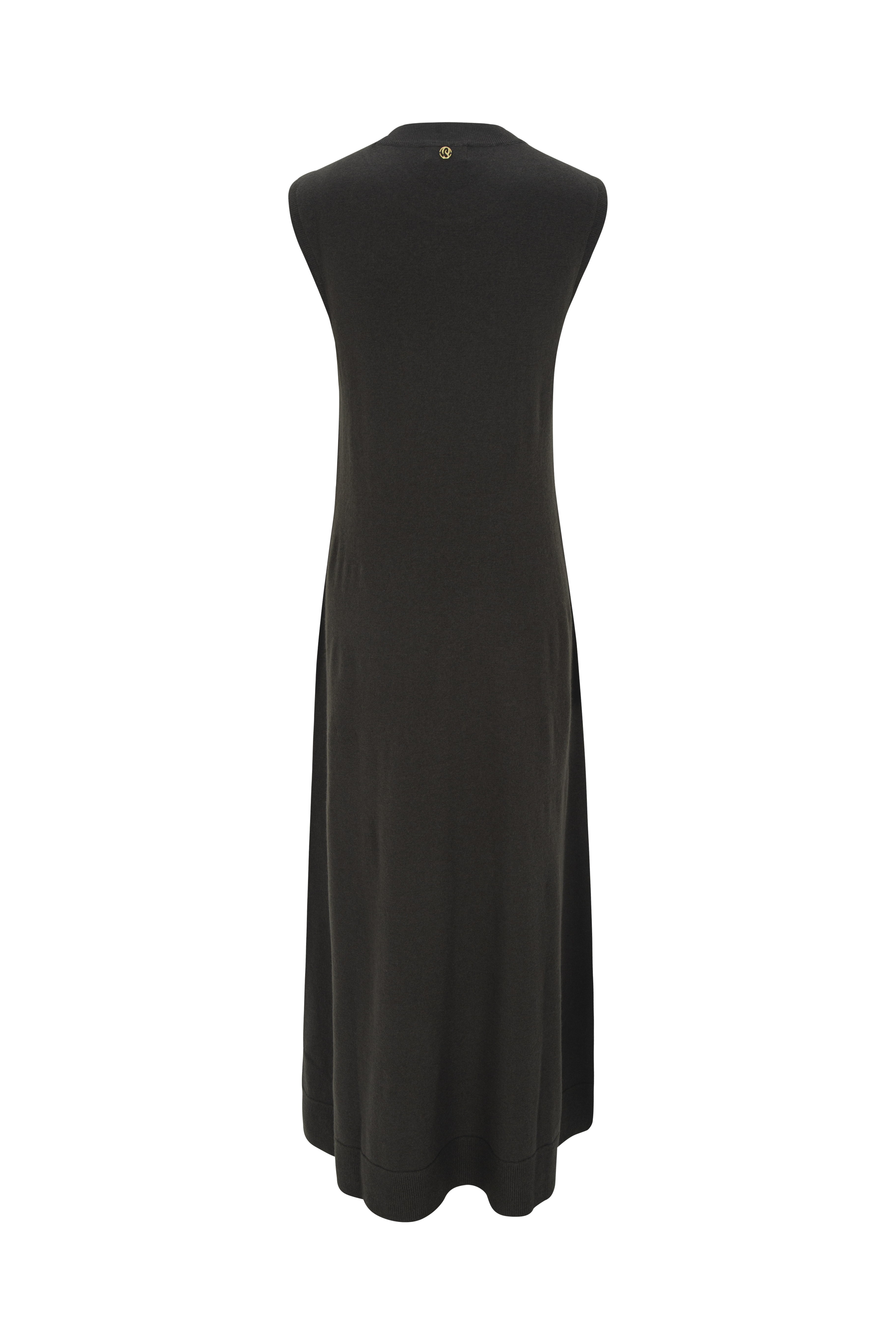 ROBE EN LAINE SANS COUTURES_KAKI