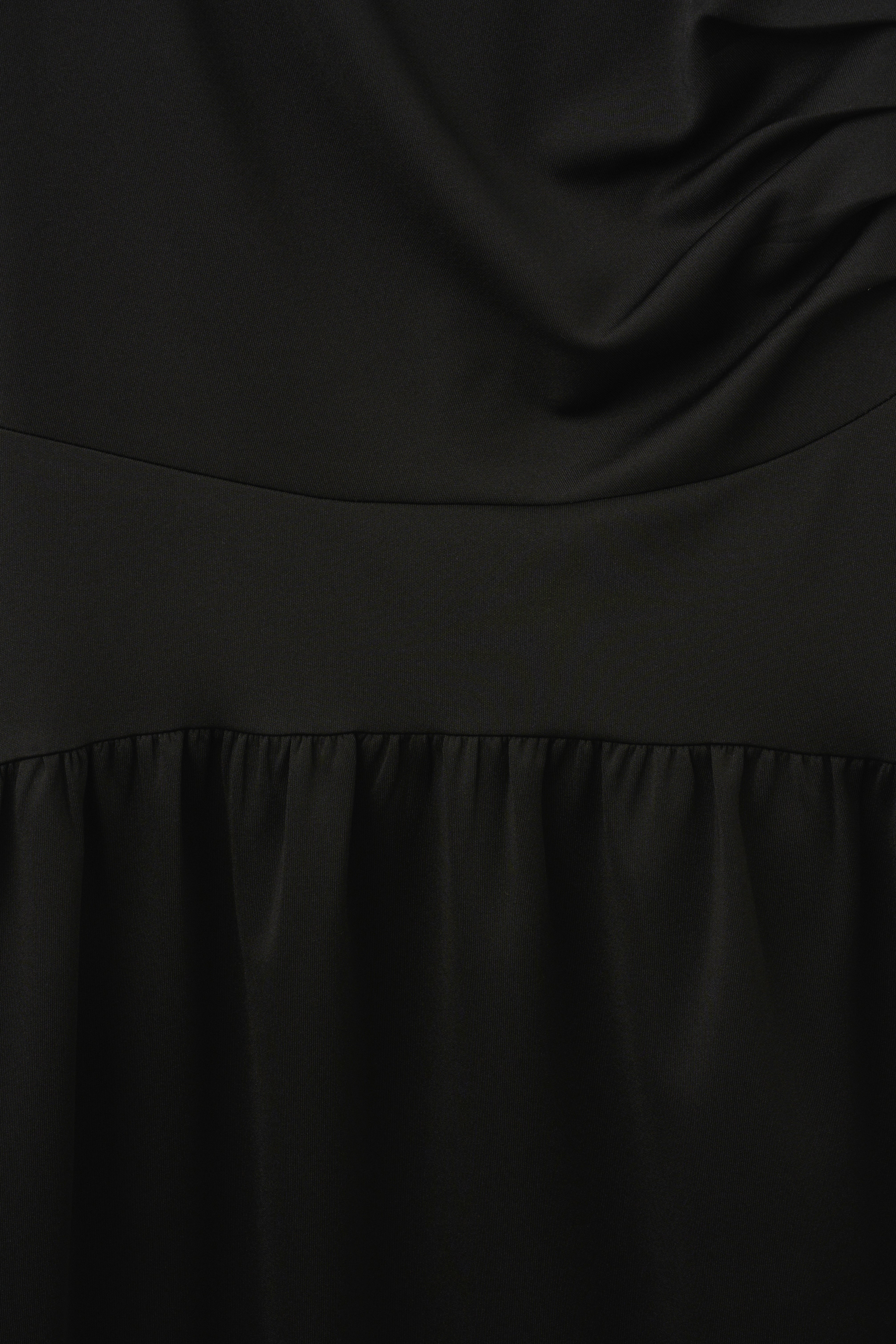 ROBE SLIM DRAPÉE EN JERSEY_NOIR