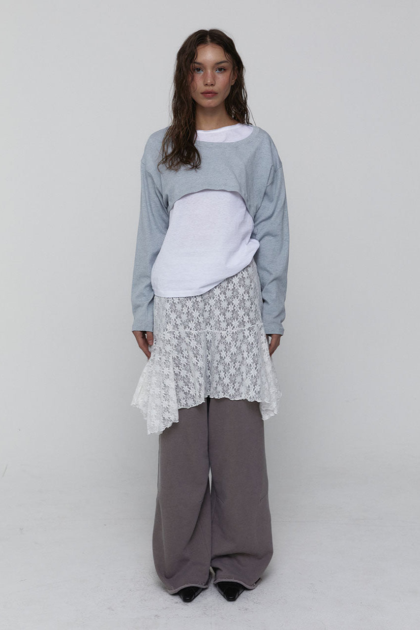 TOP COURT EN COTON_BLEU CIEL