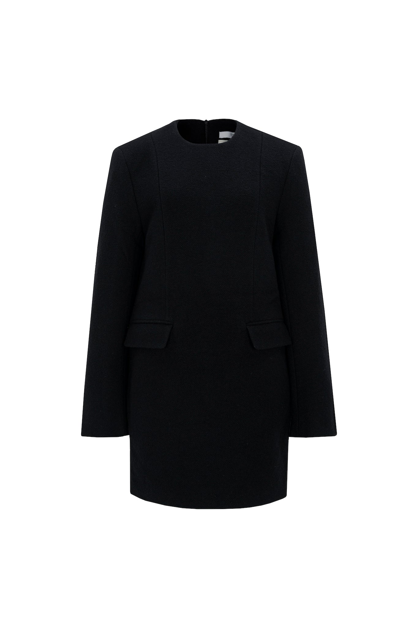 ROBE BOX EN TWEED_NOIR