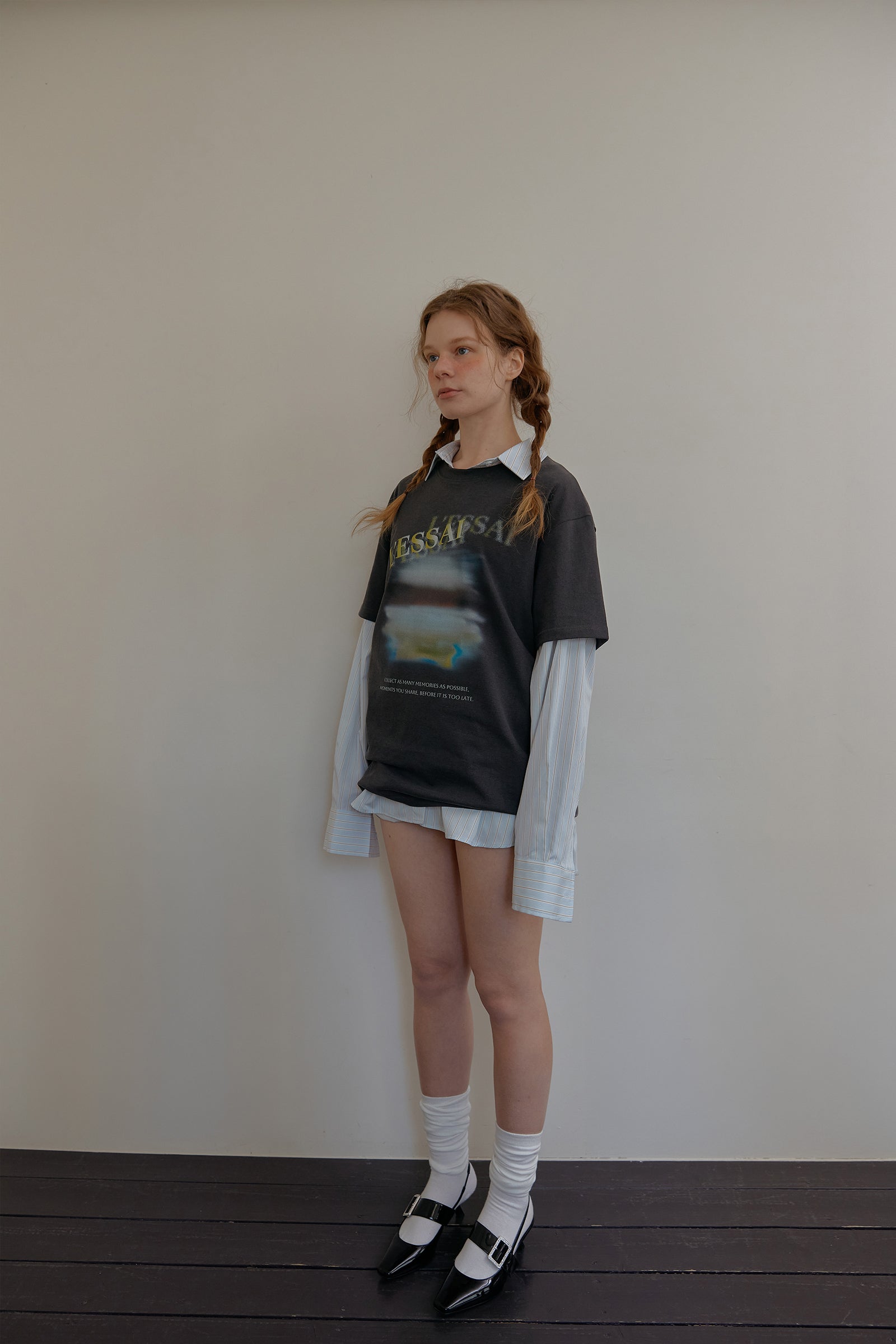 T-SHIRT GRAPHIQUE PIGMENTÉ_ANTHRACITE