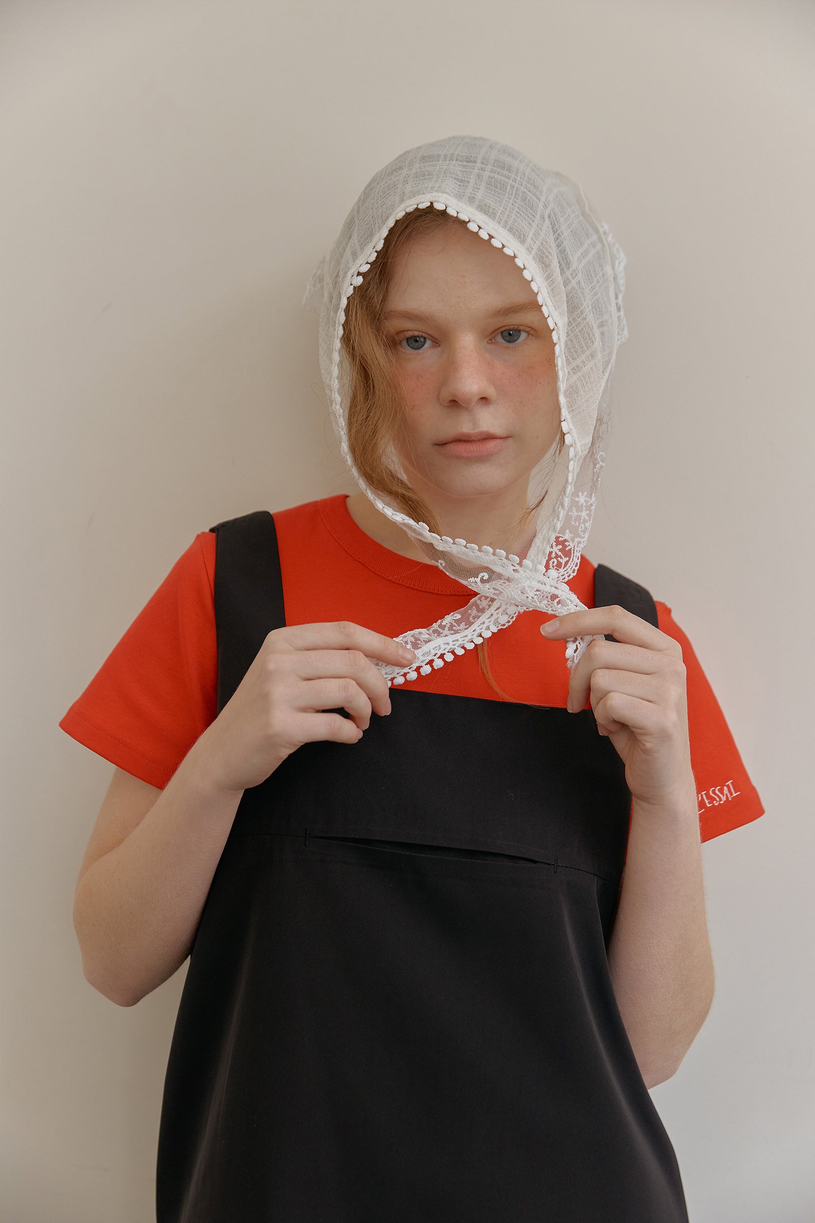 T-SHIRT BASIQUE EN COTON_ROUGE