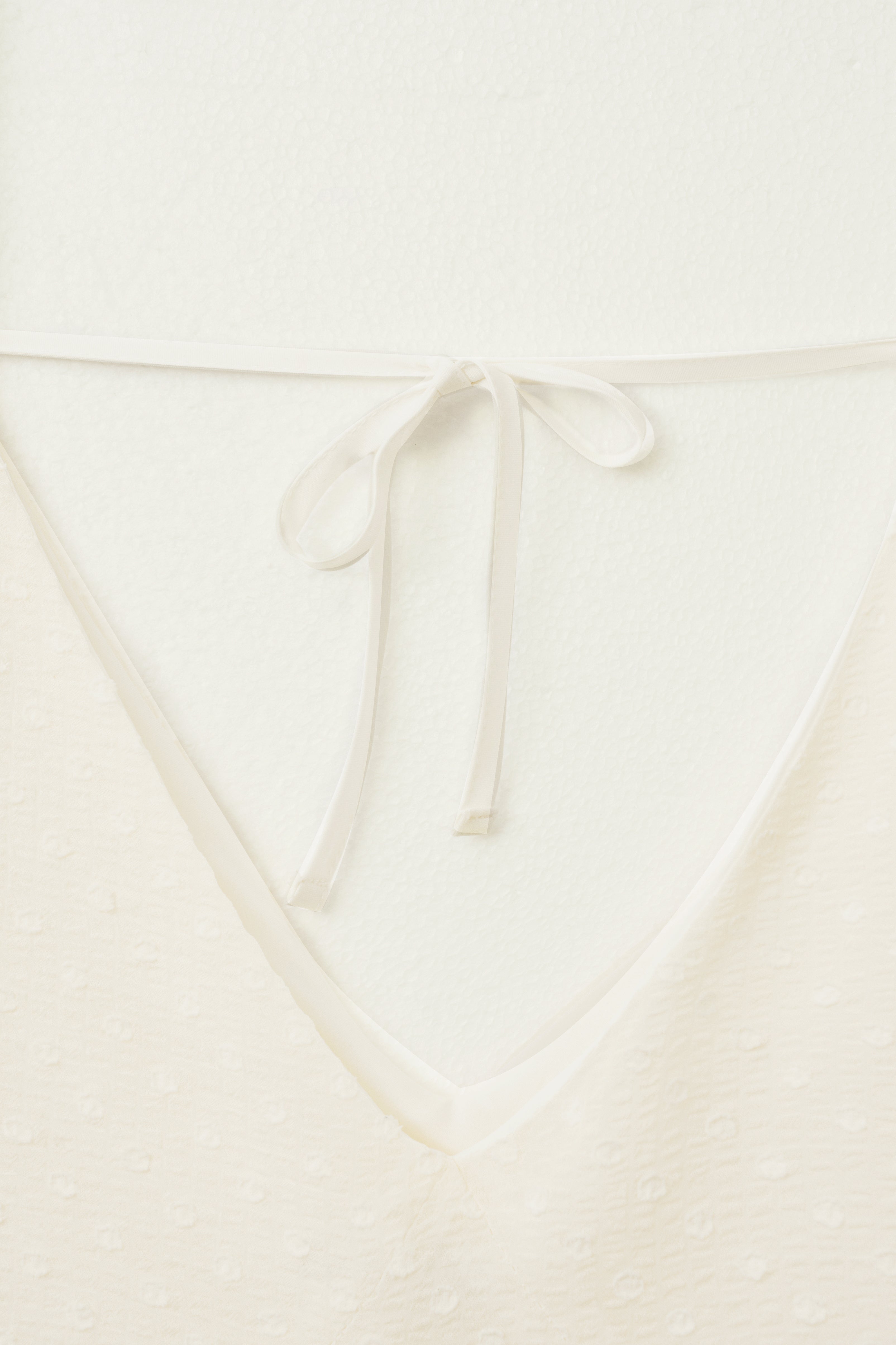 DOT SEER TENT DRESS_IVORY