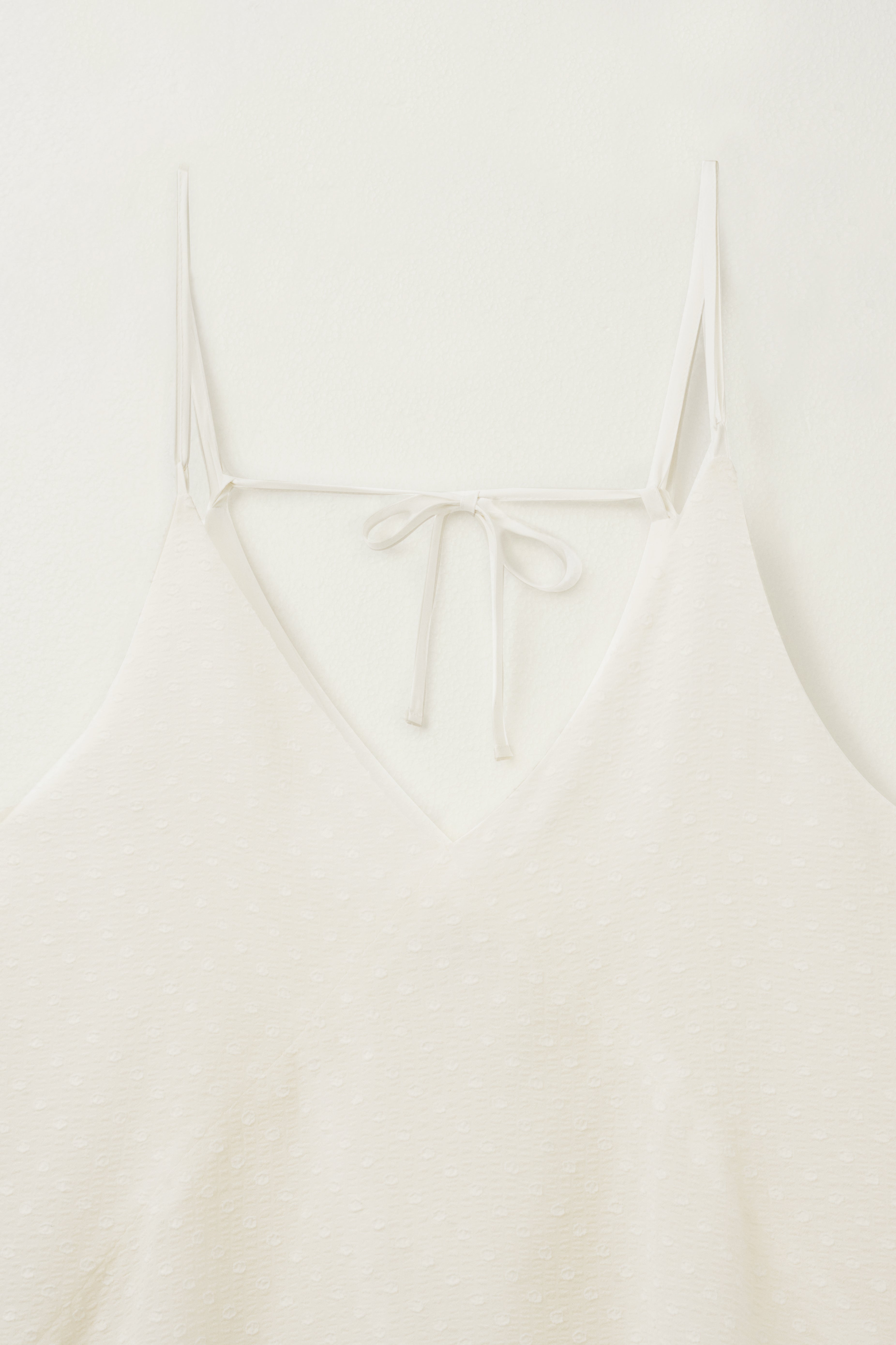 DOT SEER TENT DRESS_IVORY