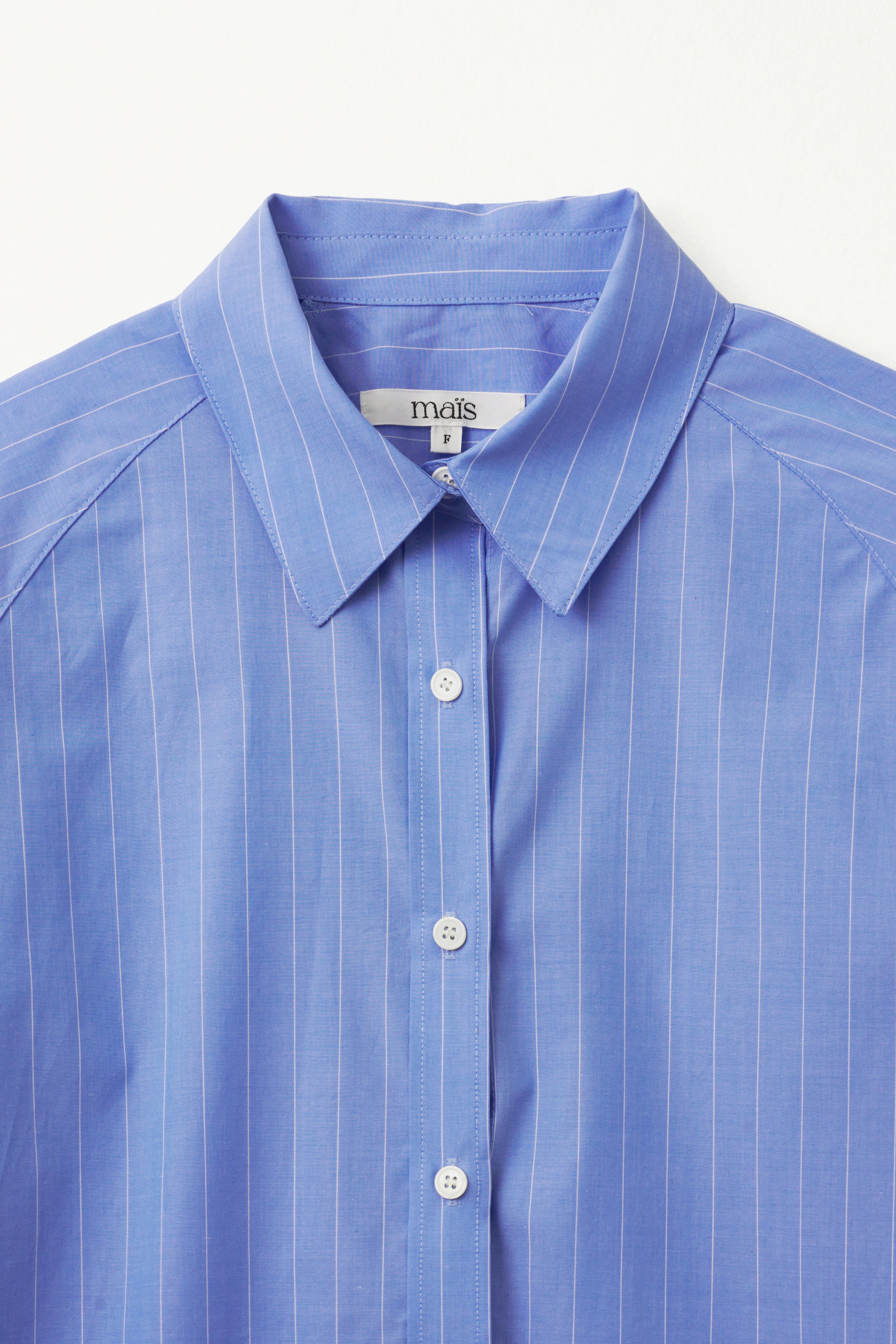 CHEMISE RAGLAN LARGE À RAYURES_BLEU