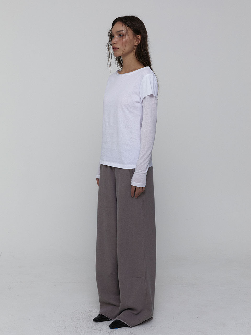 PANTALON PIGMENTÉ EN COTON_BEIGE