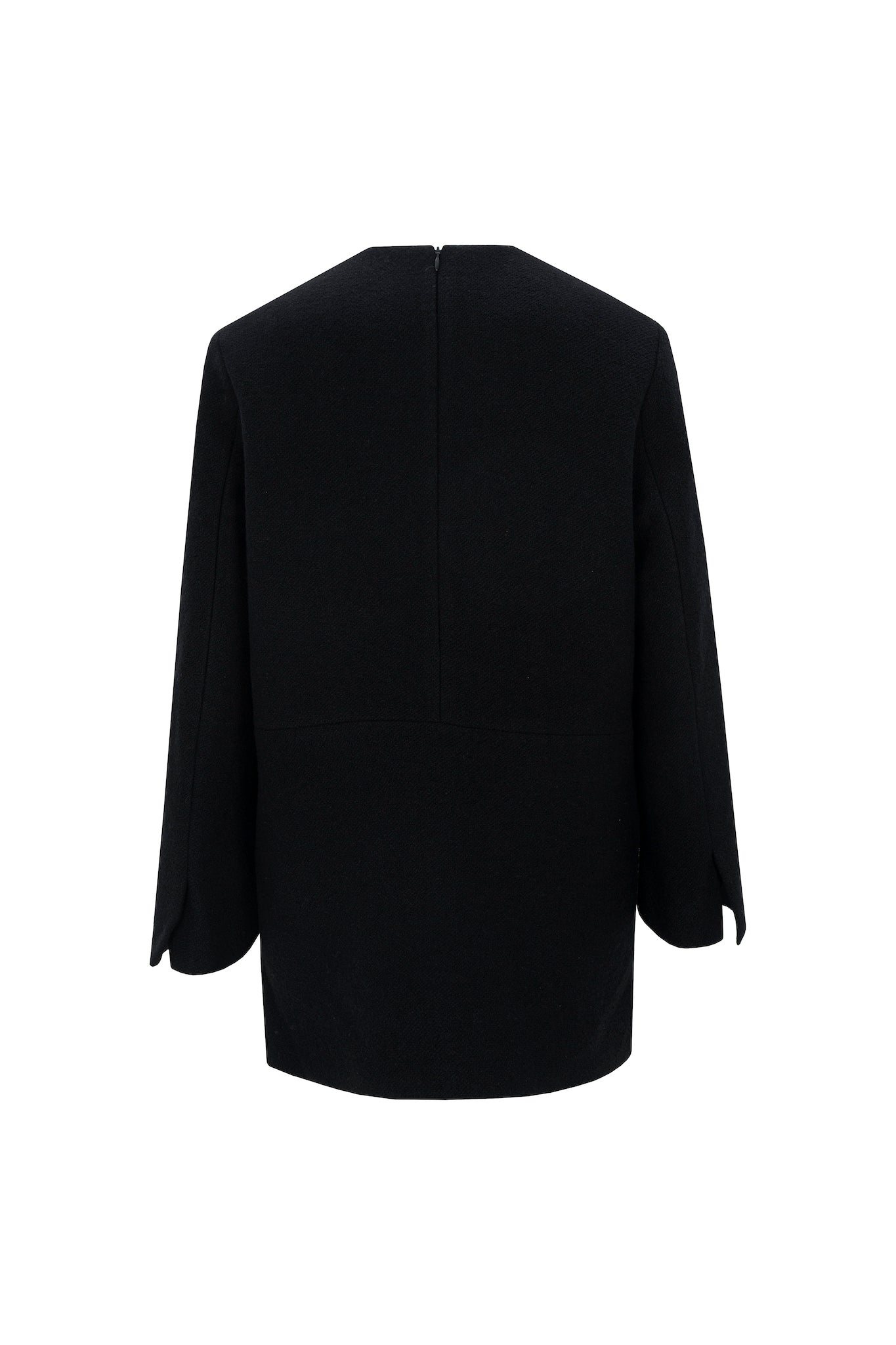 ROBE BOX EN TWEED_NOIR