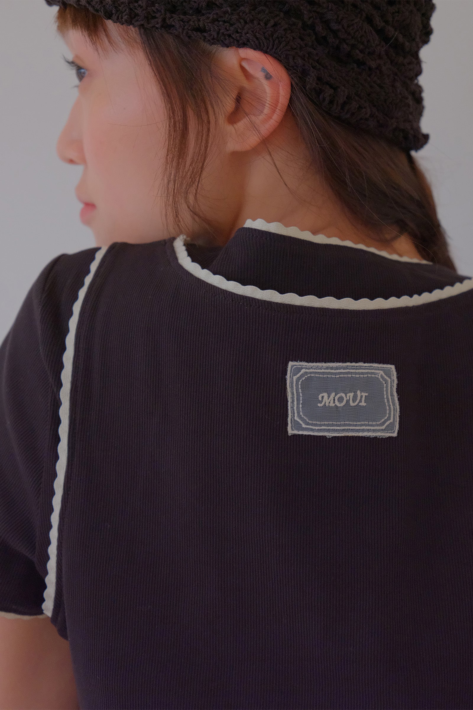 MOUI LAYERED RIBBED T SET _NOIR