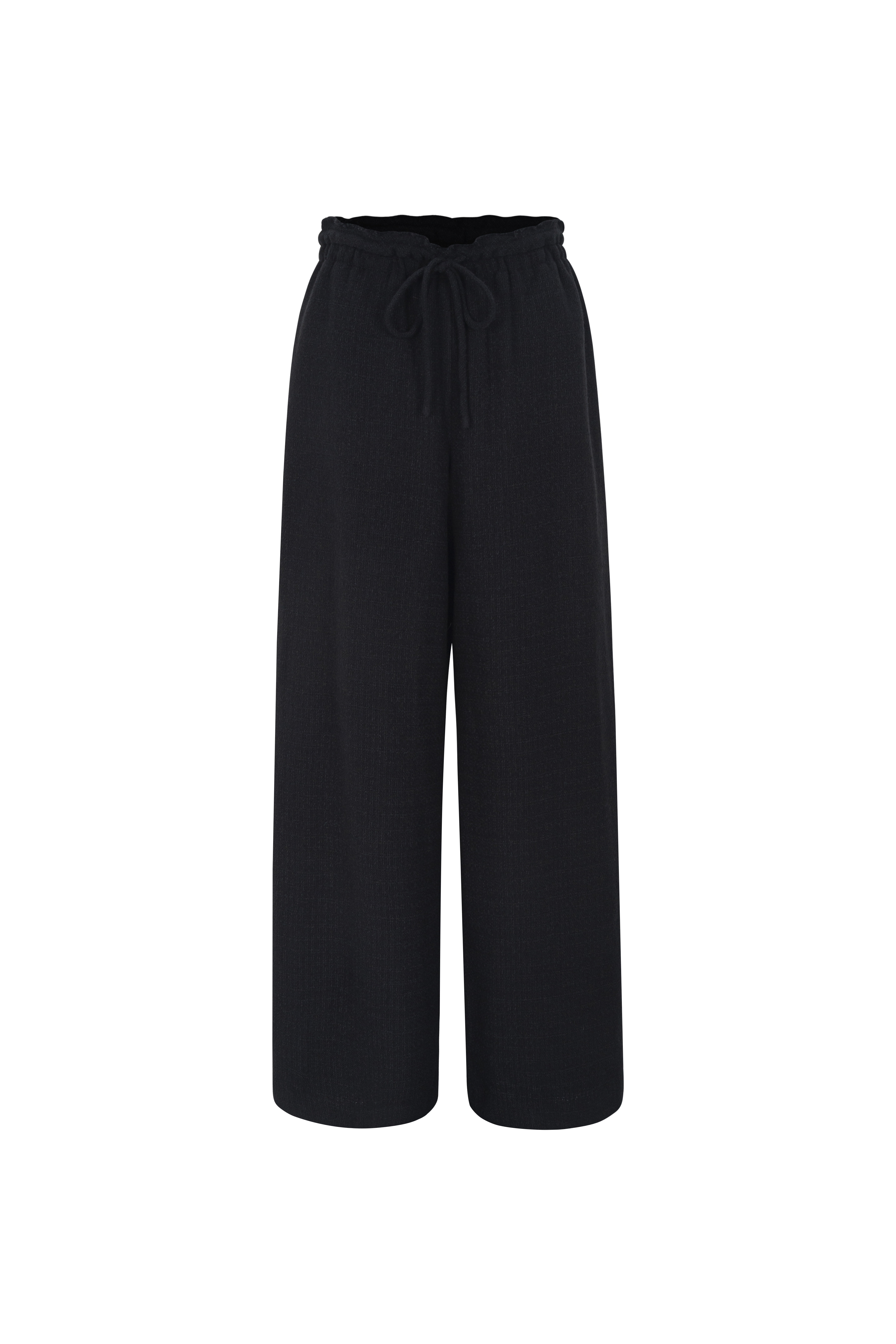 TWEED STRING PANTS_NOIR