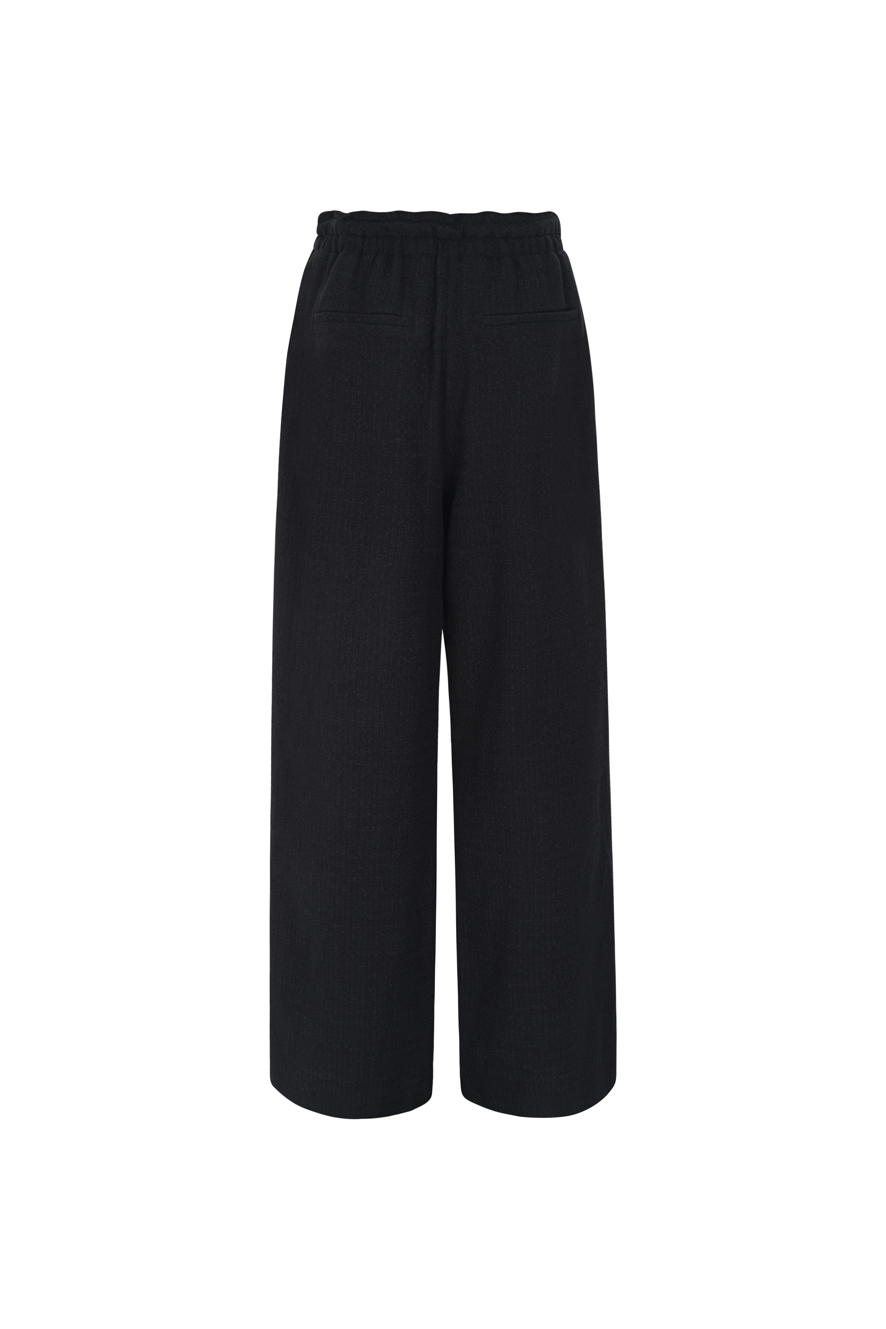 TWEED STRING PANTS_NOIR