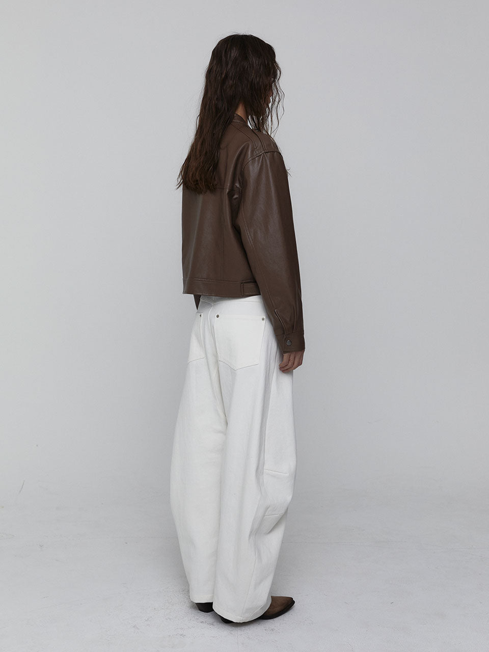 CURVED COTTON PANTS_WHITE