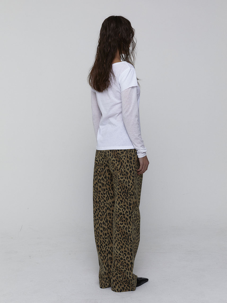 25SS COTTON LEOPARD REGULAR PANTS_BEIGE