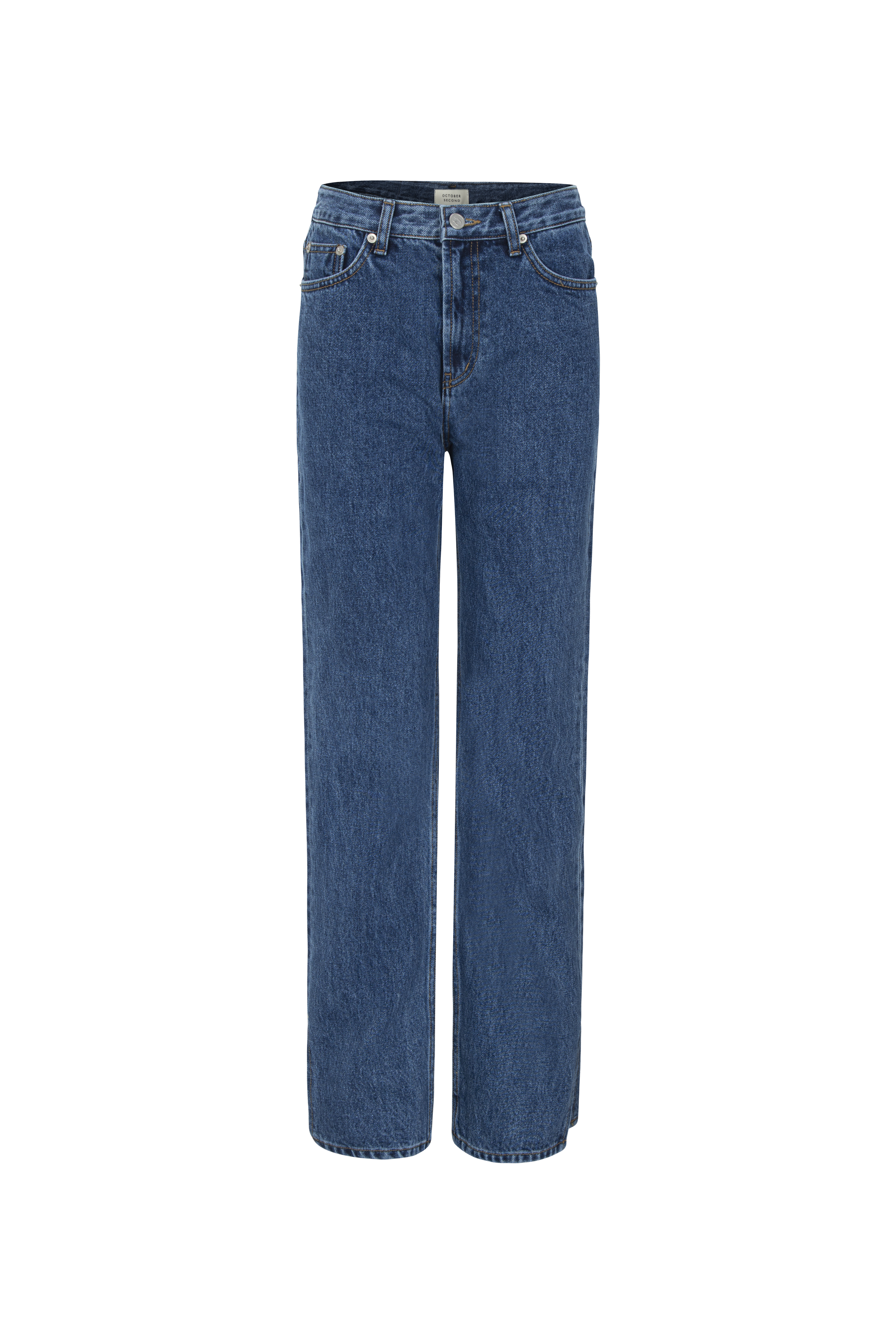 JEAN DROIT FENDU_BLEU