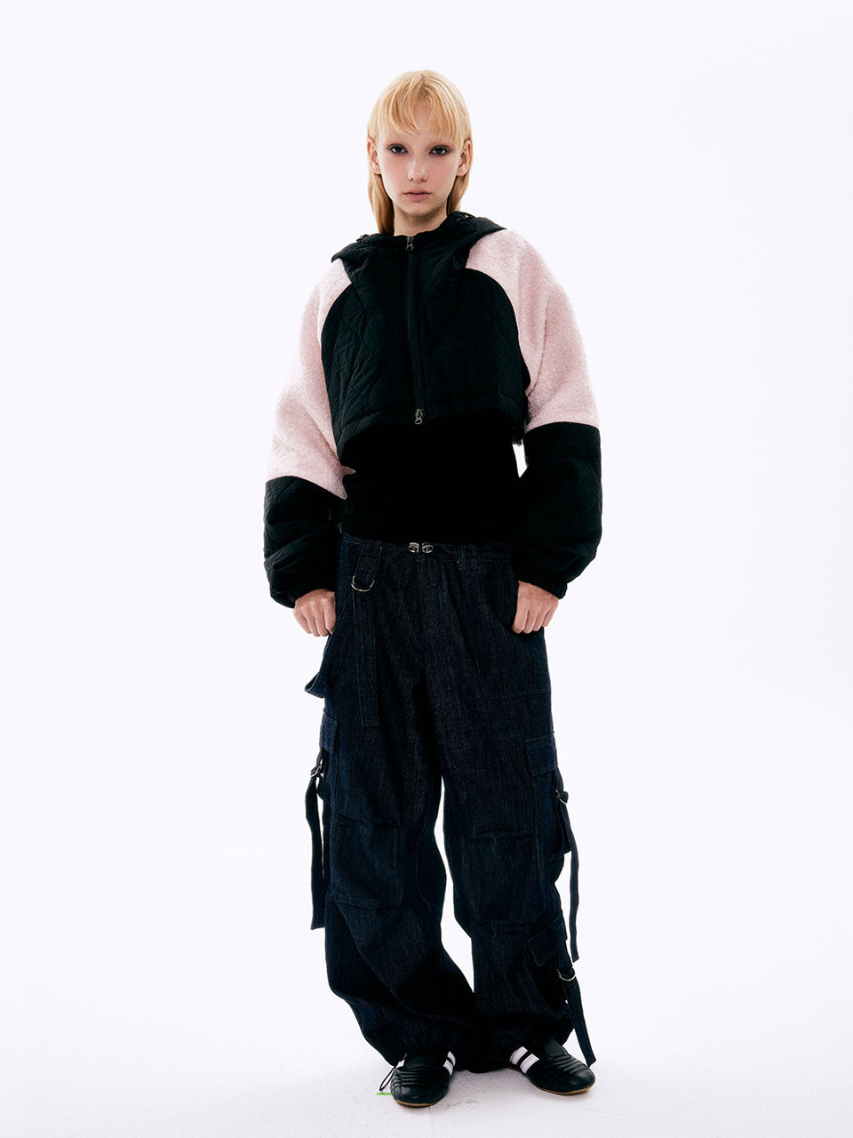 Padded Wool Jacket_Noir