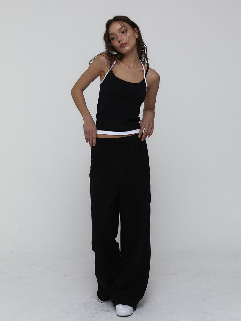 PIGMENT COTTON PANTS_BLACK