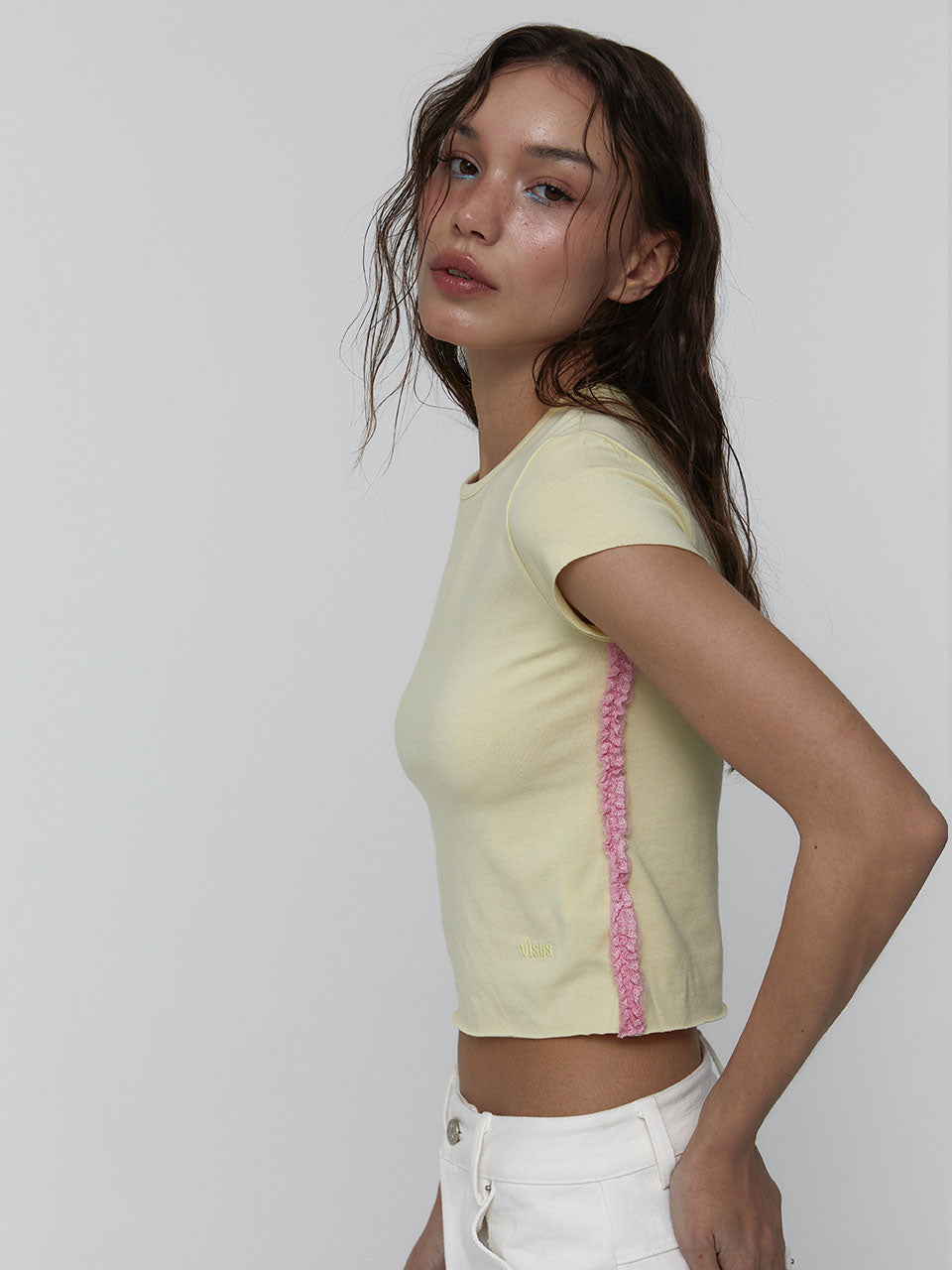LACE BABY T-SHIRTS_YELLOW
