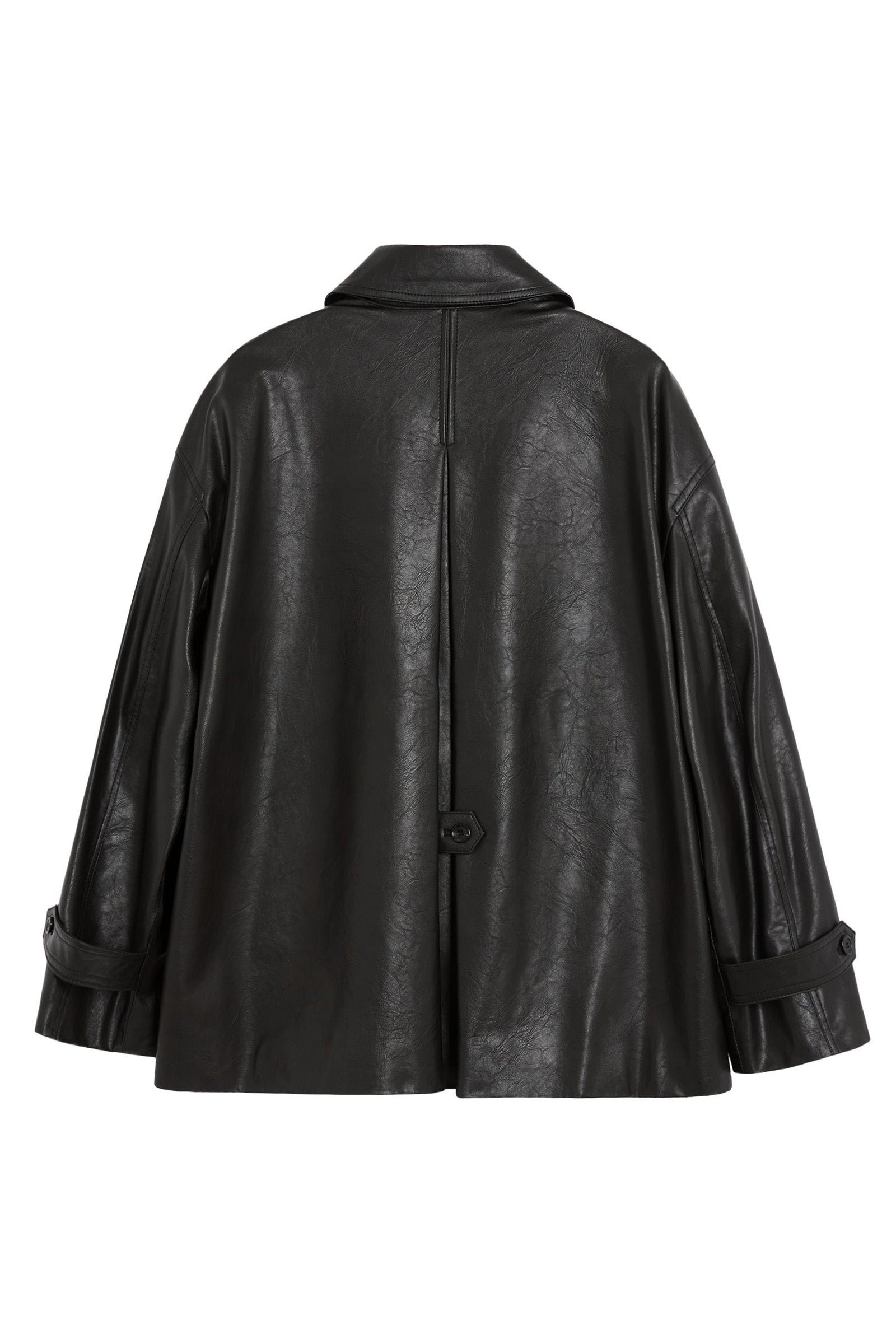 VESTE EN SIMILI-CUIR MOUI_NOIR