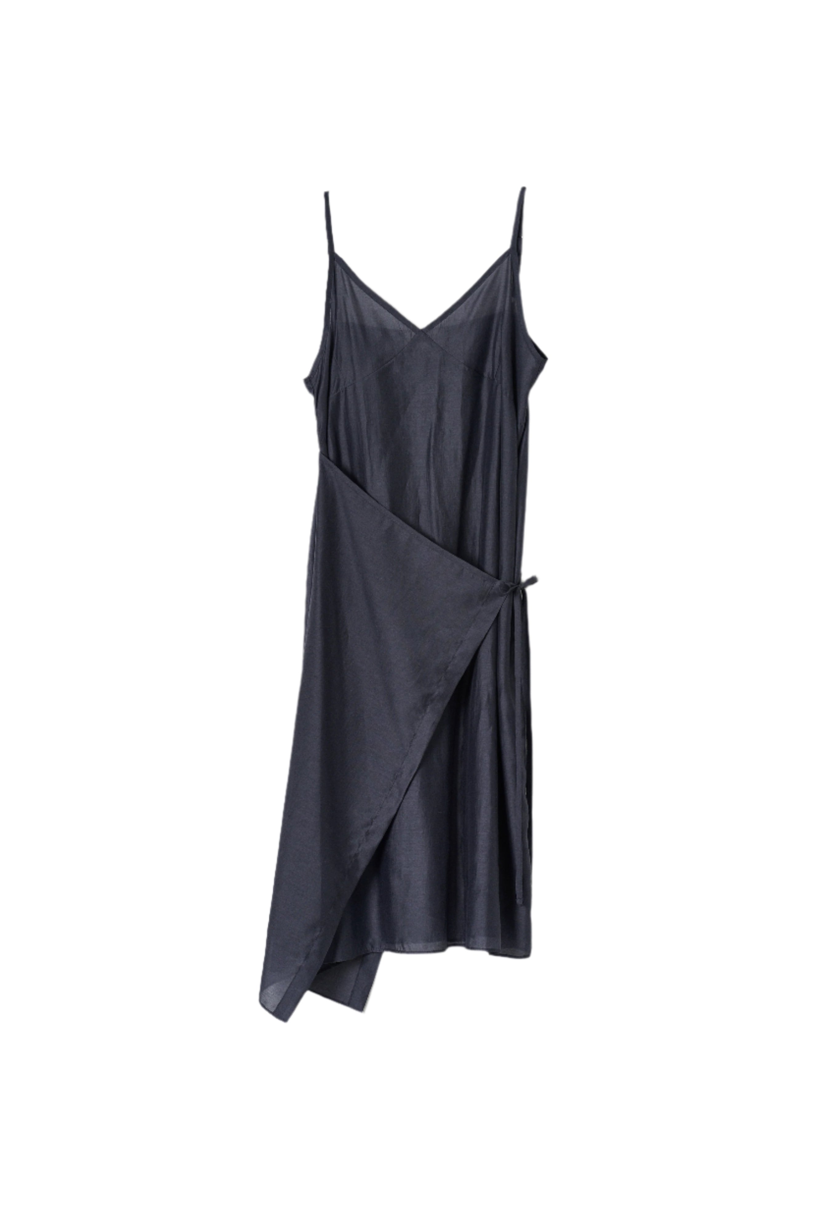 CHIFFON LAYERED DRESS_NAVY
