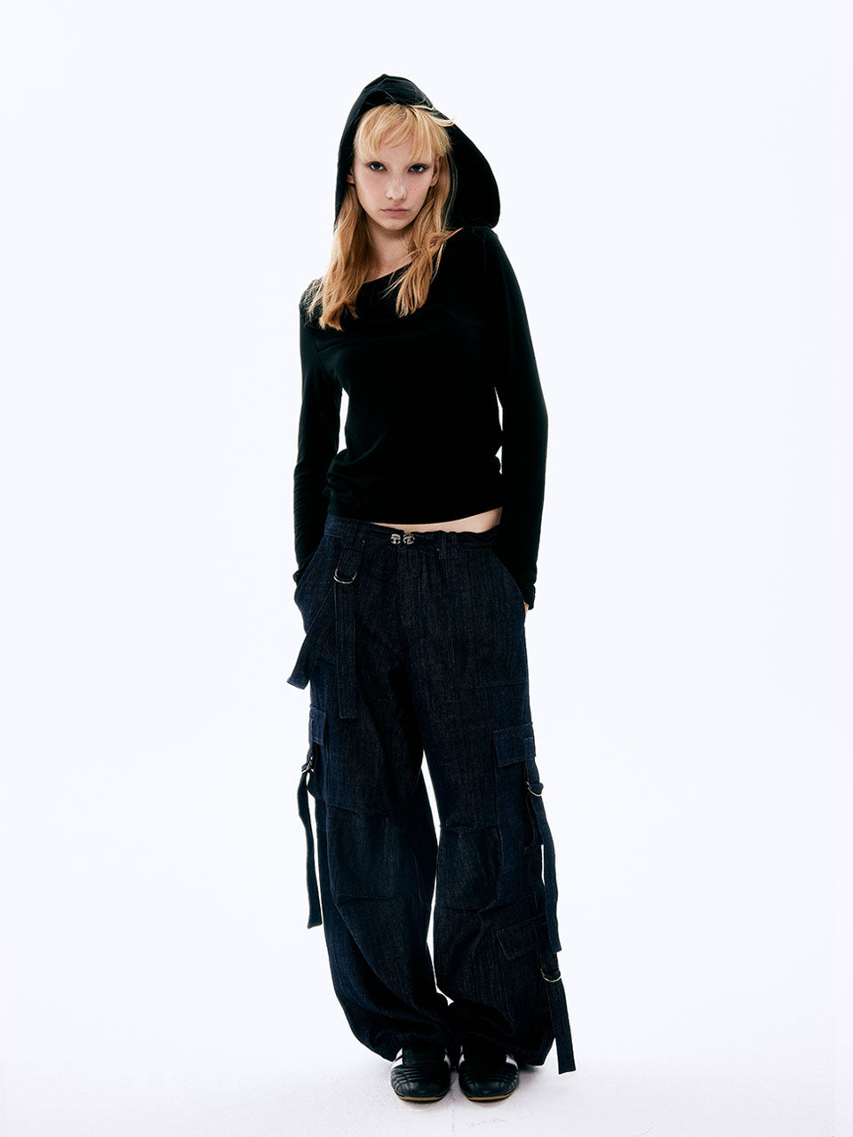 D-RING CARGO PANTS_DENIM
