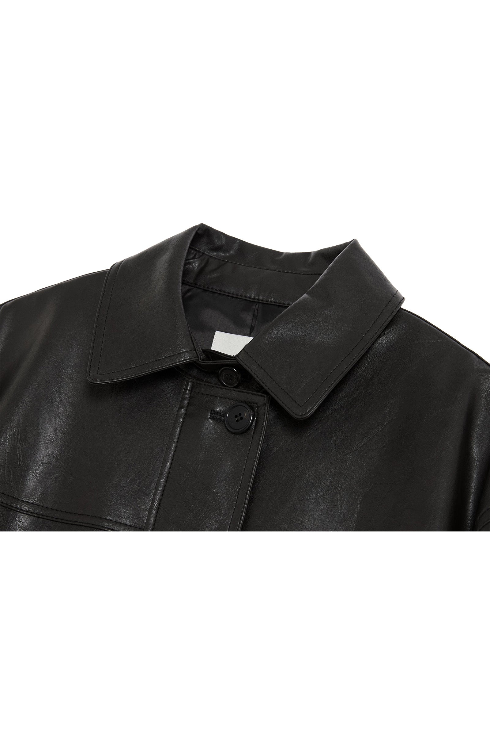 VESTE EN SIMILI-CUIR MOUI_NOIR