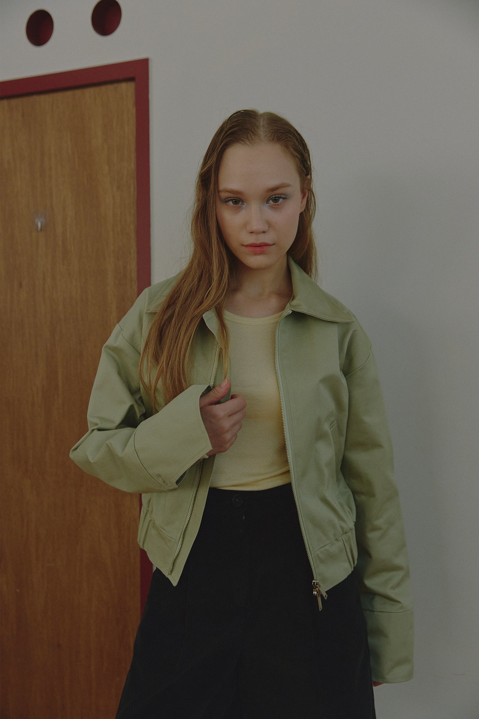 BLOUSON PULLOVER 2-EN-1 EN COTON_VERT
