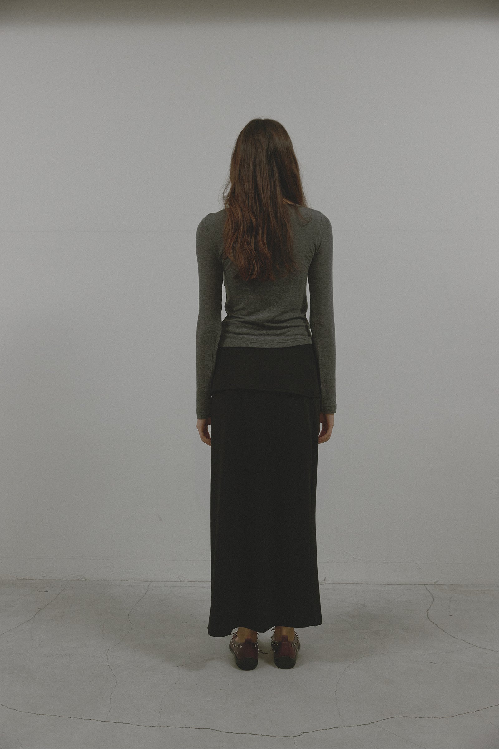 AS BASIC BOAT NECK T_CHARCOAL