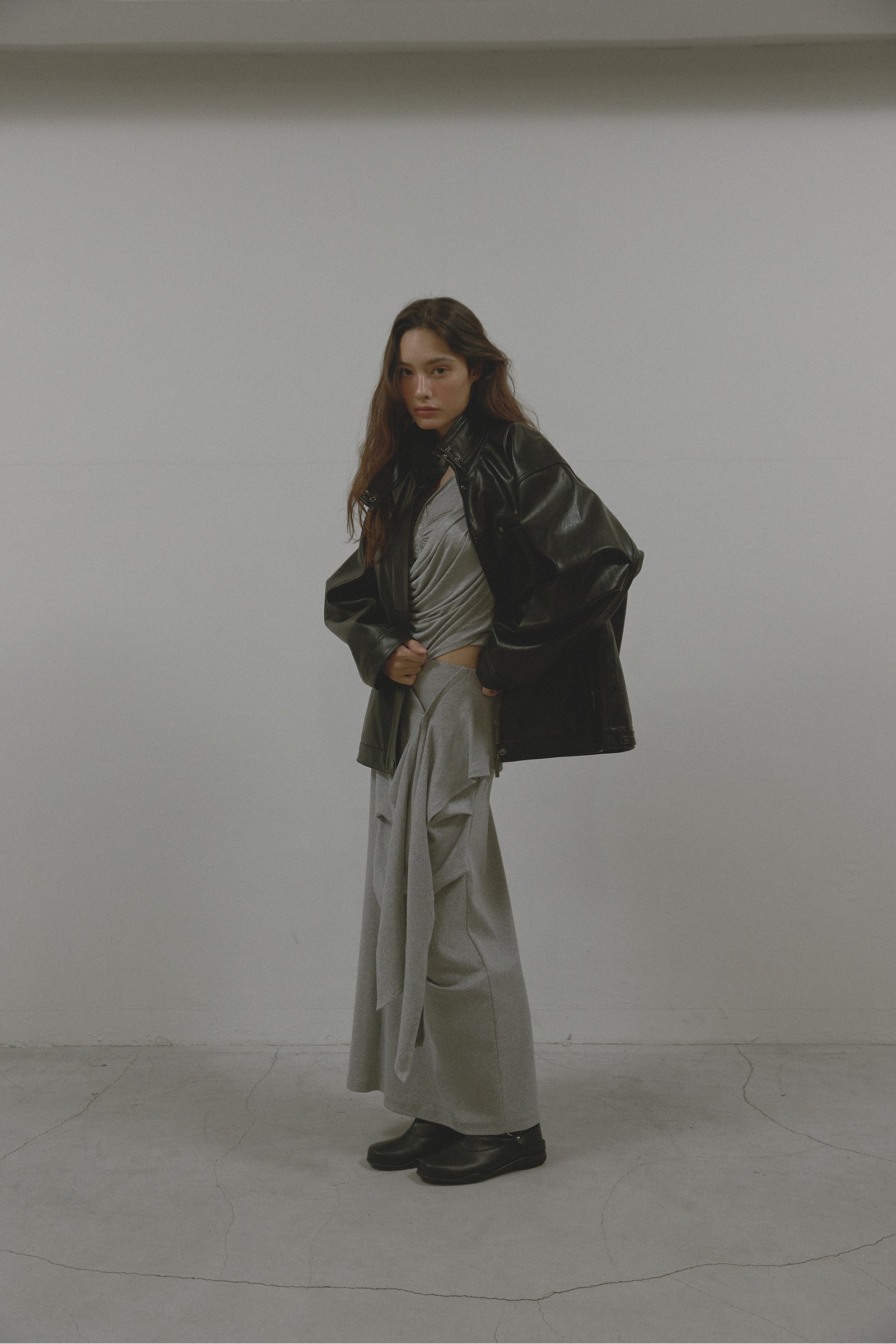 DUAL CONTRAST JACKET_BLACK