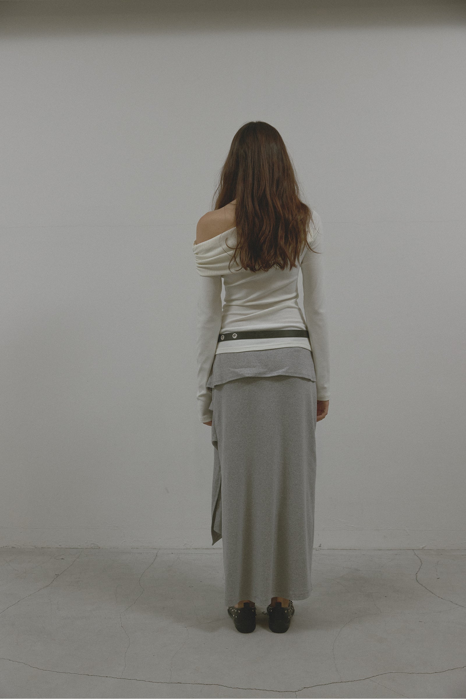 GRACE SHIRRING T_IVORY