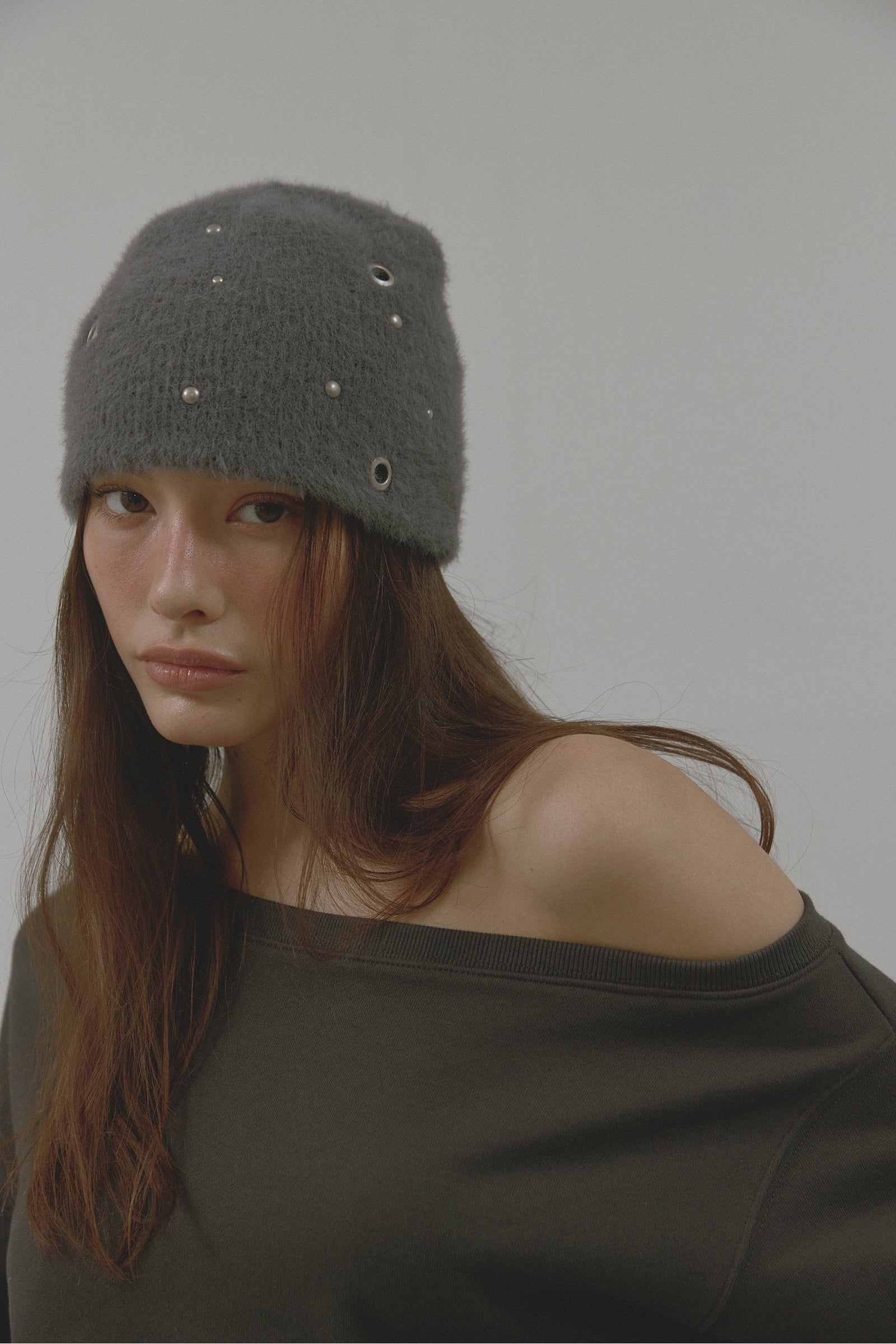 GALAXY KNIT BEANIE_CHARCOAL