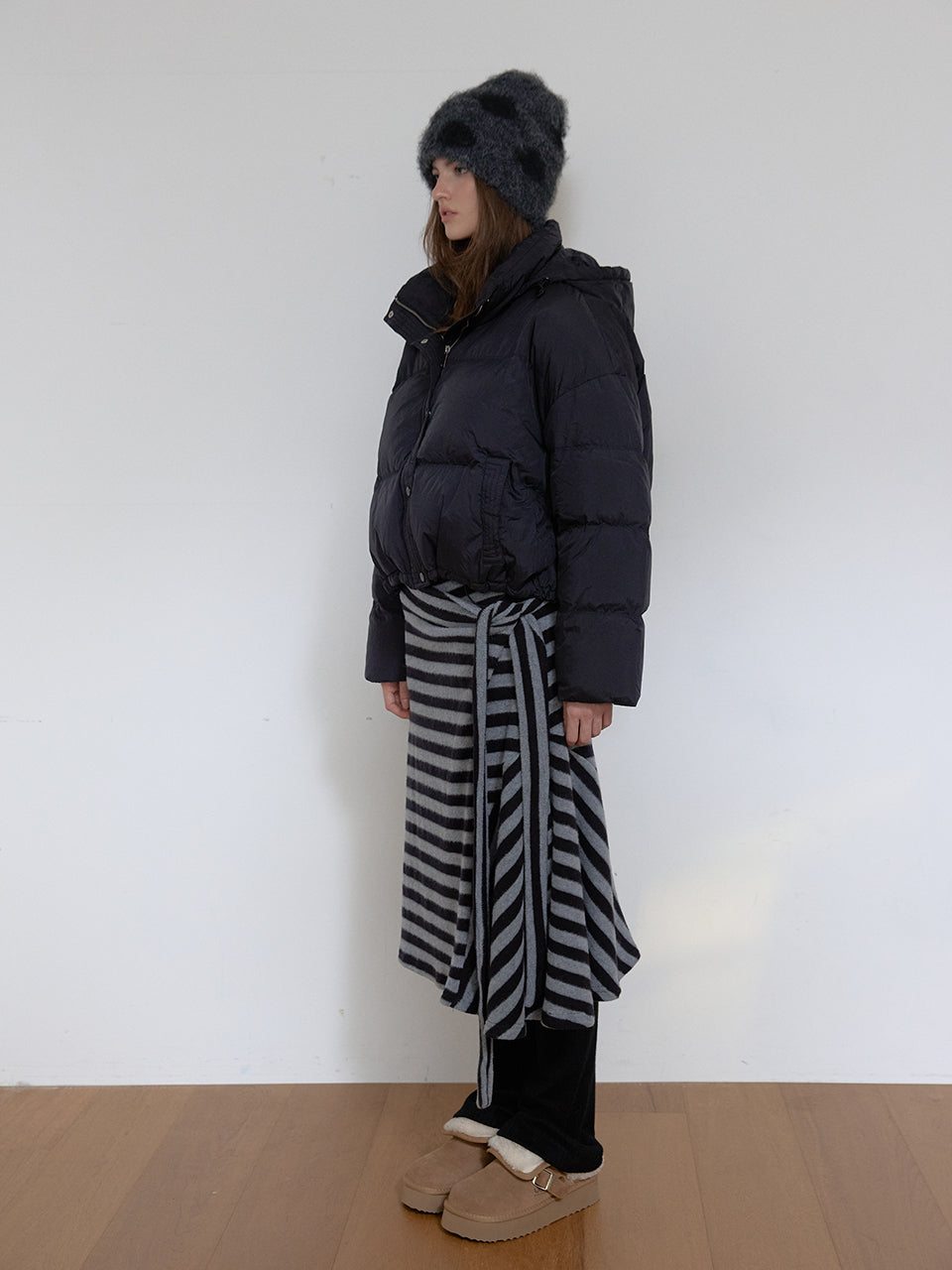 DOUDOUNE NUAGE EN DUVET DE CANARD_NOIR