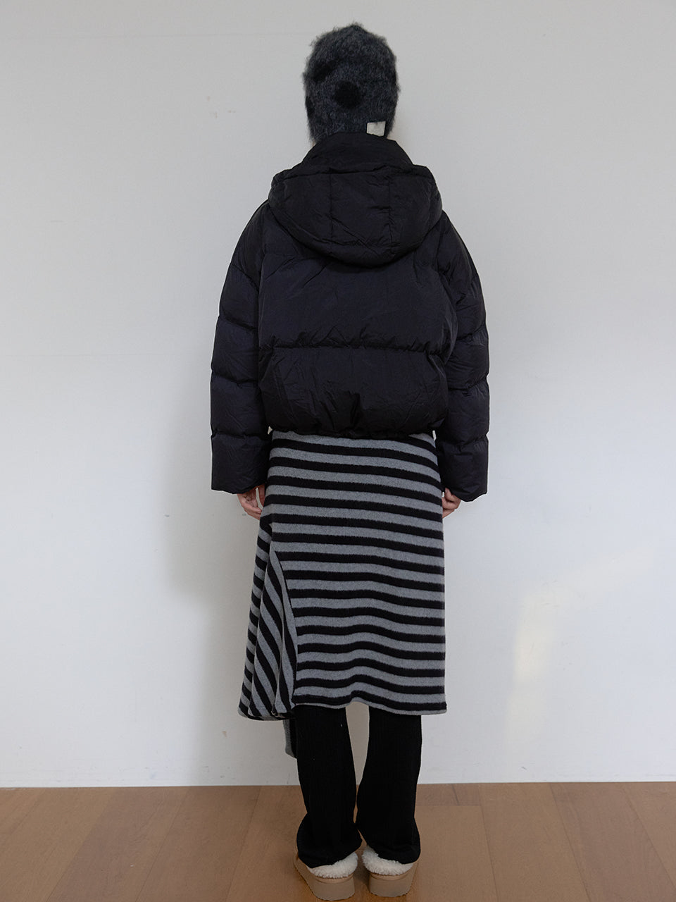 DOUDOUNE NUAGE EN DUVET DE CANARD_NOIR