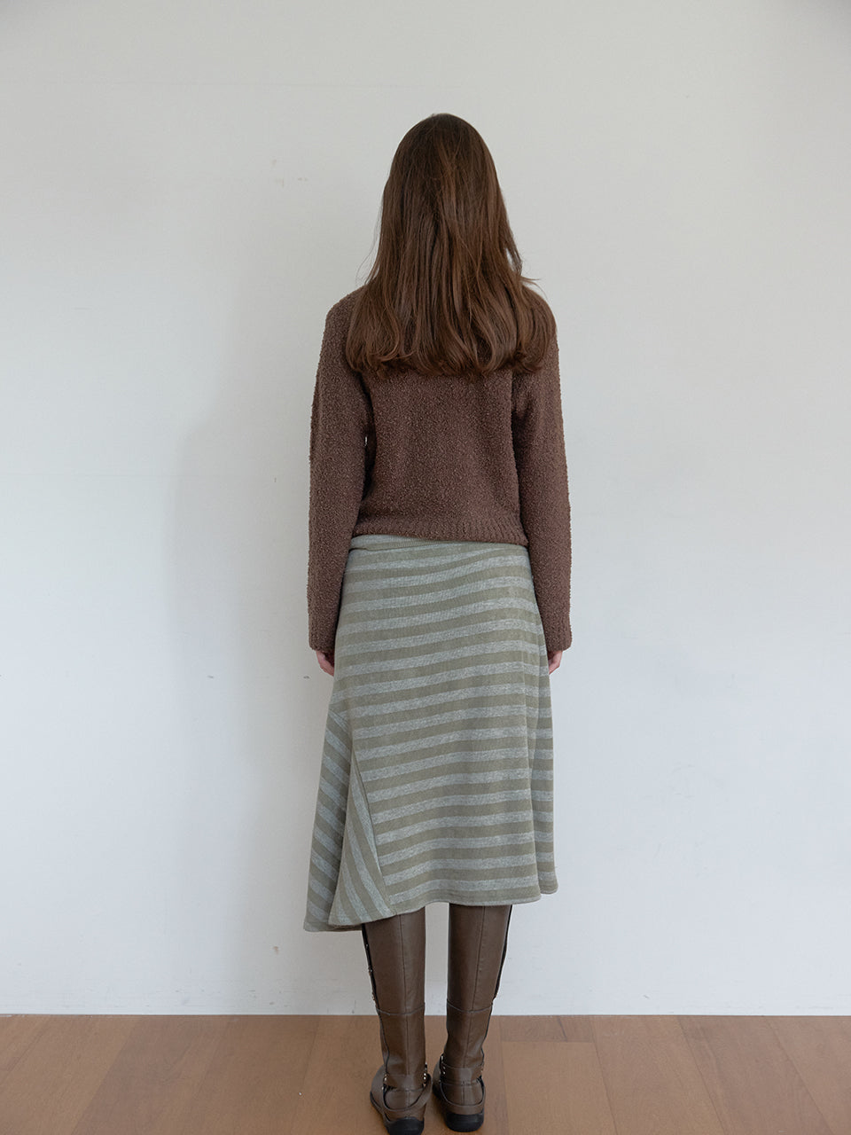 CARDIGAN TEXTURÉ EN MAILLE BOUCLÉE_MARRON