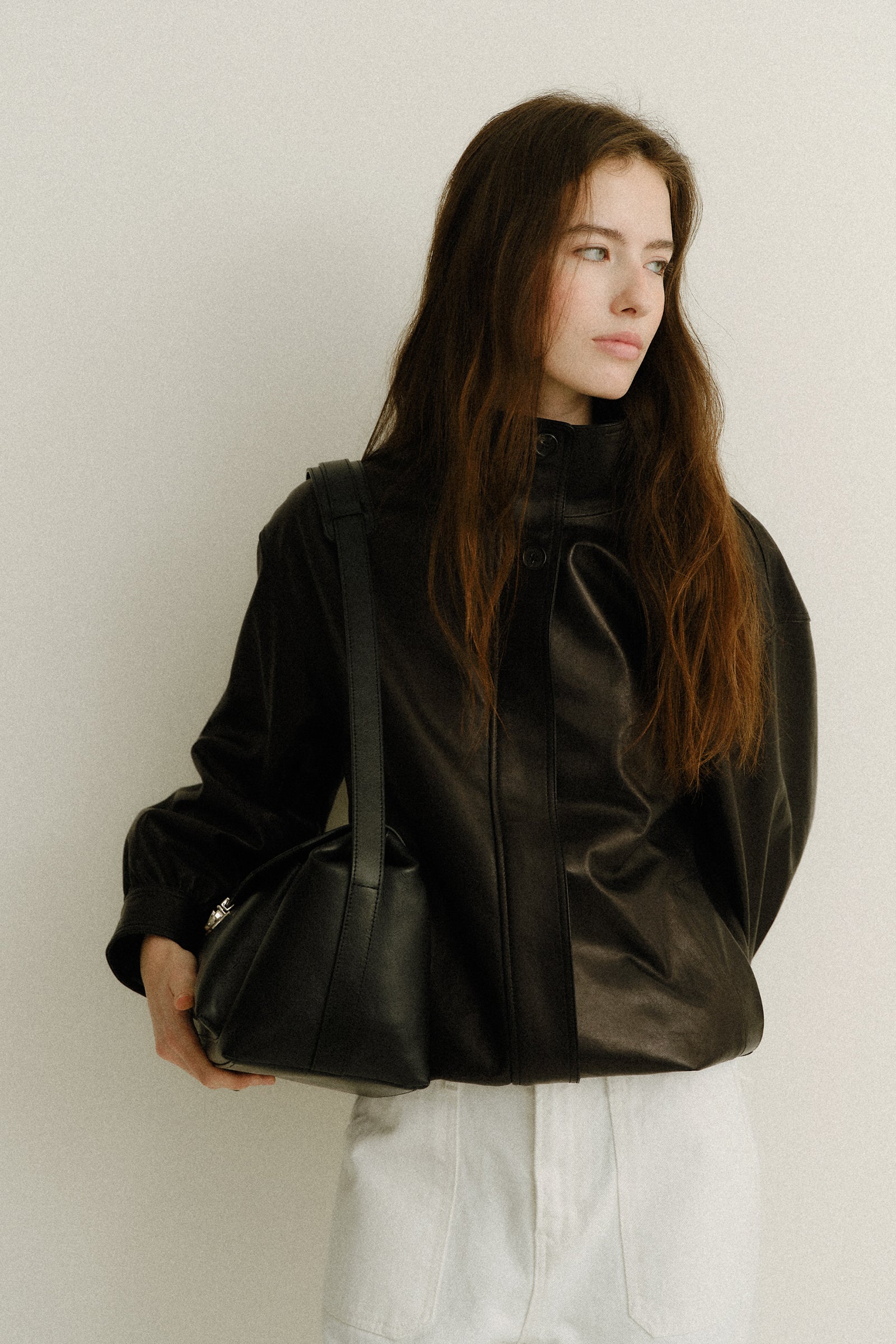 ORLANDO VEGETABLE LEATHER JUMPER_NOIR
